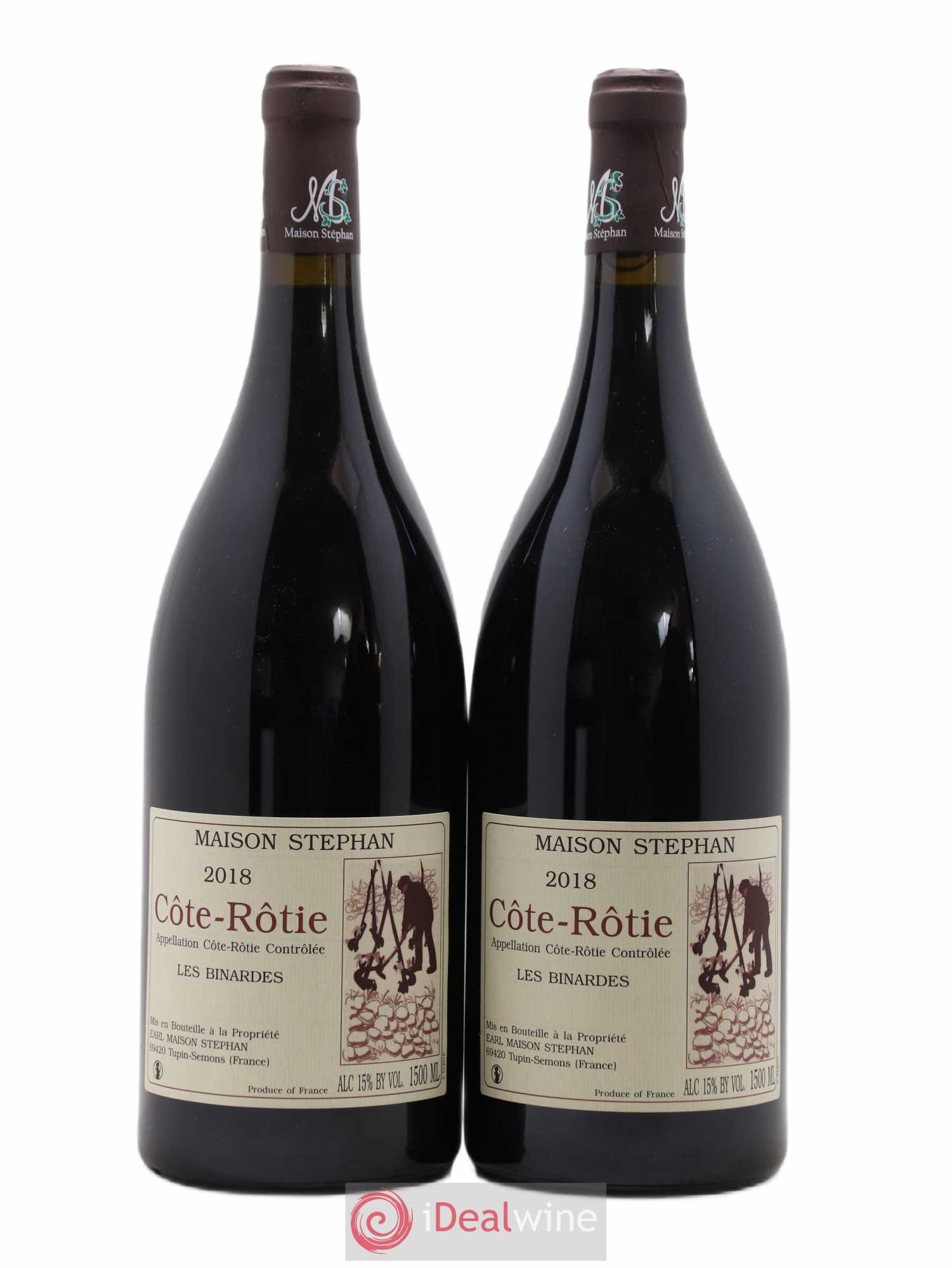 Côte-Rôtie Les Binardes Jean-Michel Stephan 2018 - Lot de 2 magnums - 0
