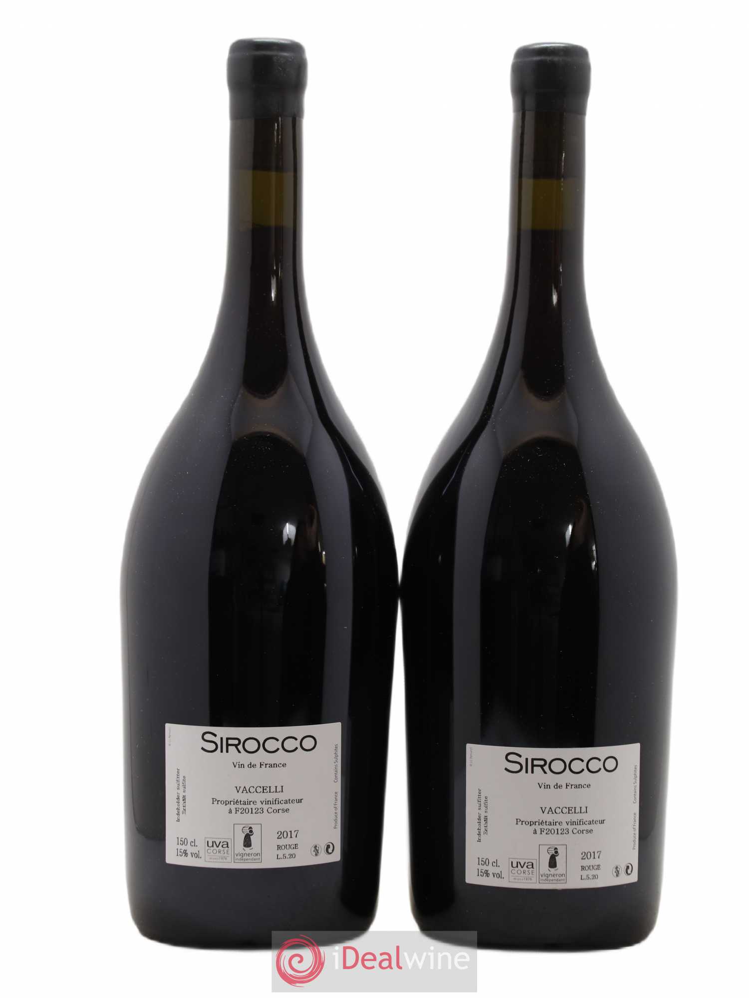 Vin de Corse Vin De France Sirocco Vaccelli Granit Chioso Vaccelli   2017 - Lot de 2 magnums - 1