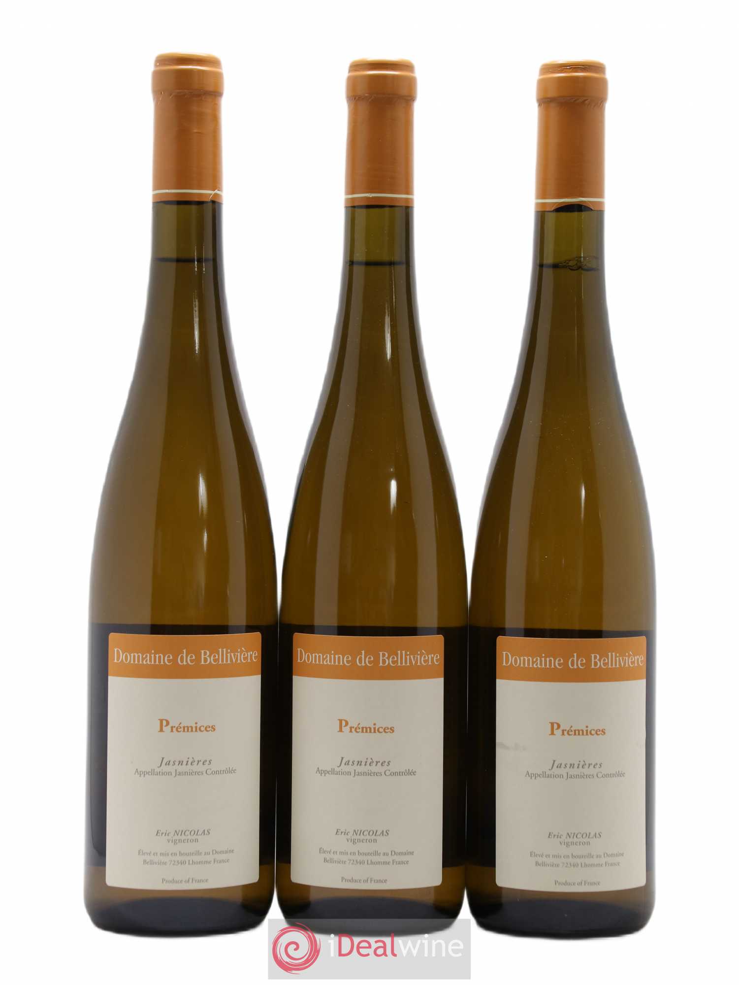 Jasnières Les Prémices Domaine de Bellivière 2017 - Lot de 3 bouteilles - 0