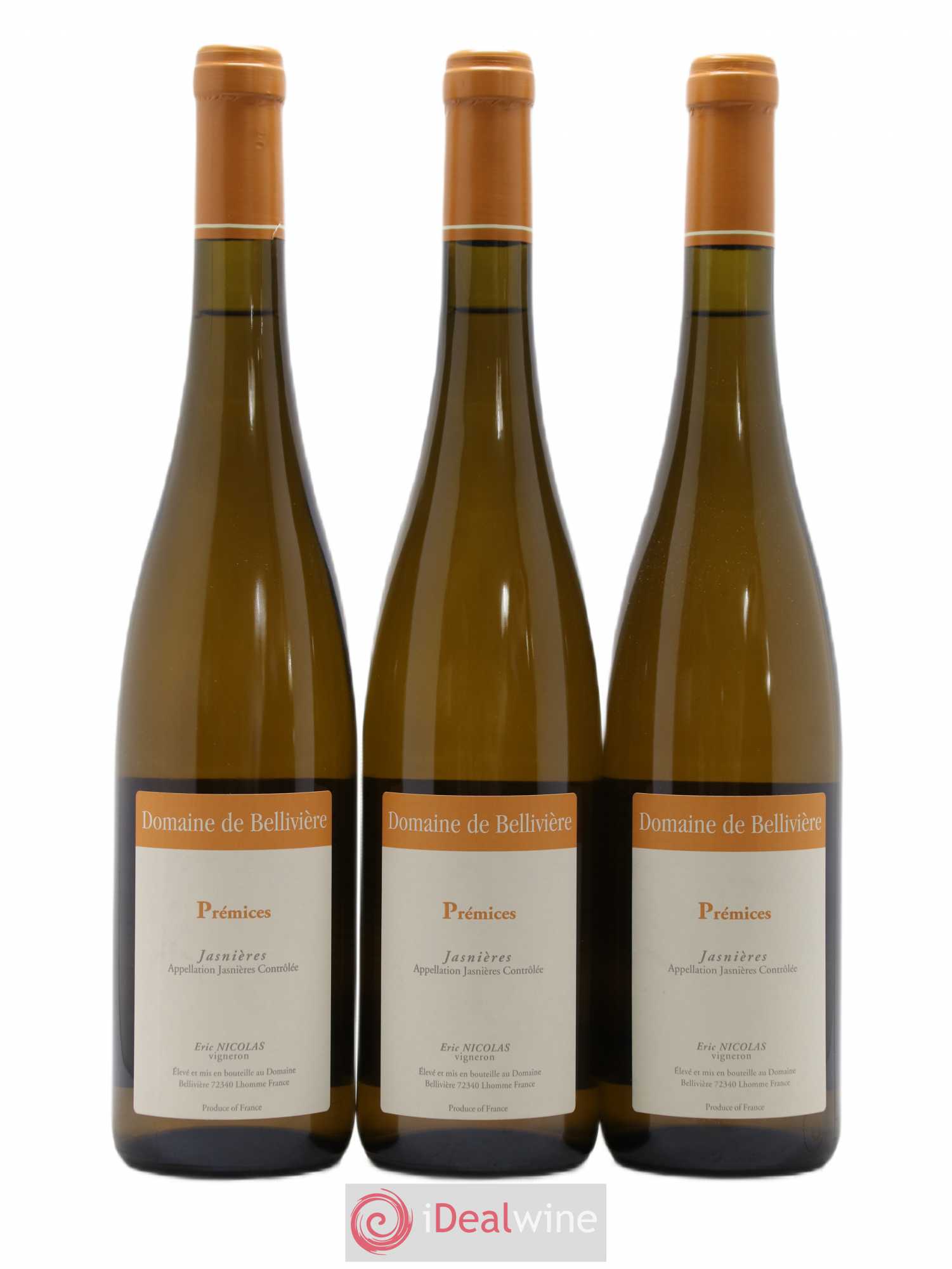 Jasnières Les Prémices Domaine de Bellivière 2017 - Lot de 3 bouteilles - 0