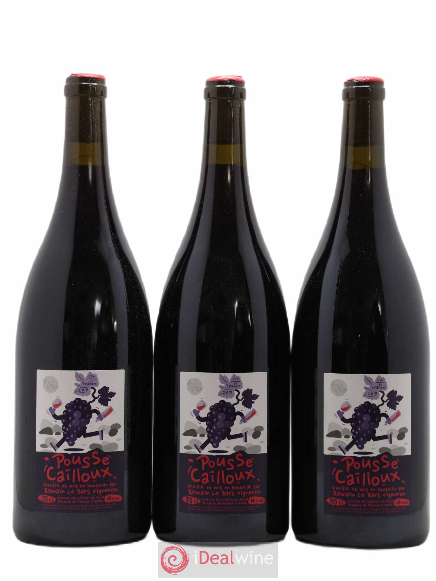 Vin de France Pousse Cailloux Romain Le Bard 2019 - Posten von 3 Magnum - 0