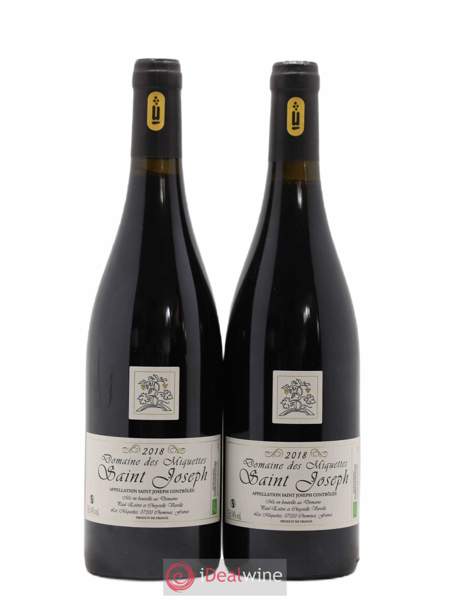 Saint-Joseph Miquettes (Domaine des) 2018 - Lot de 2 bouteilles - 0
