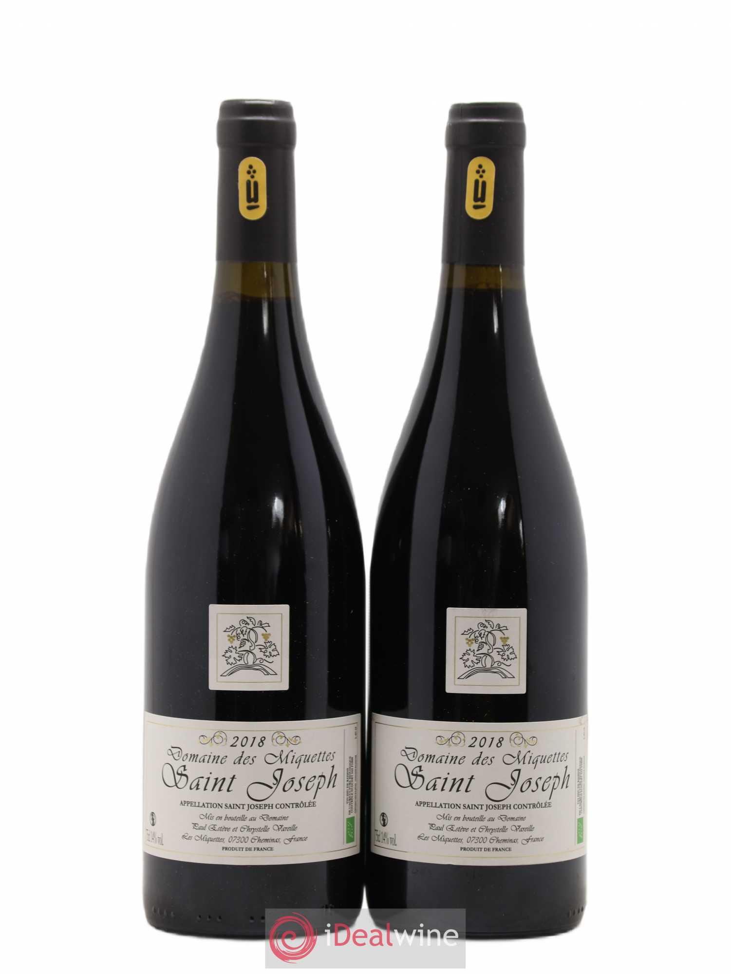 Saint-Joseph Miquettes (Domaine des) 2018 - Lot de 2 bouteilles - 0