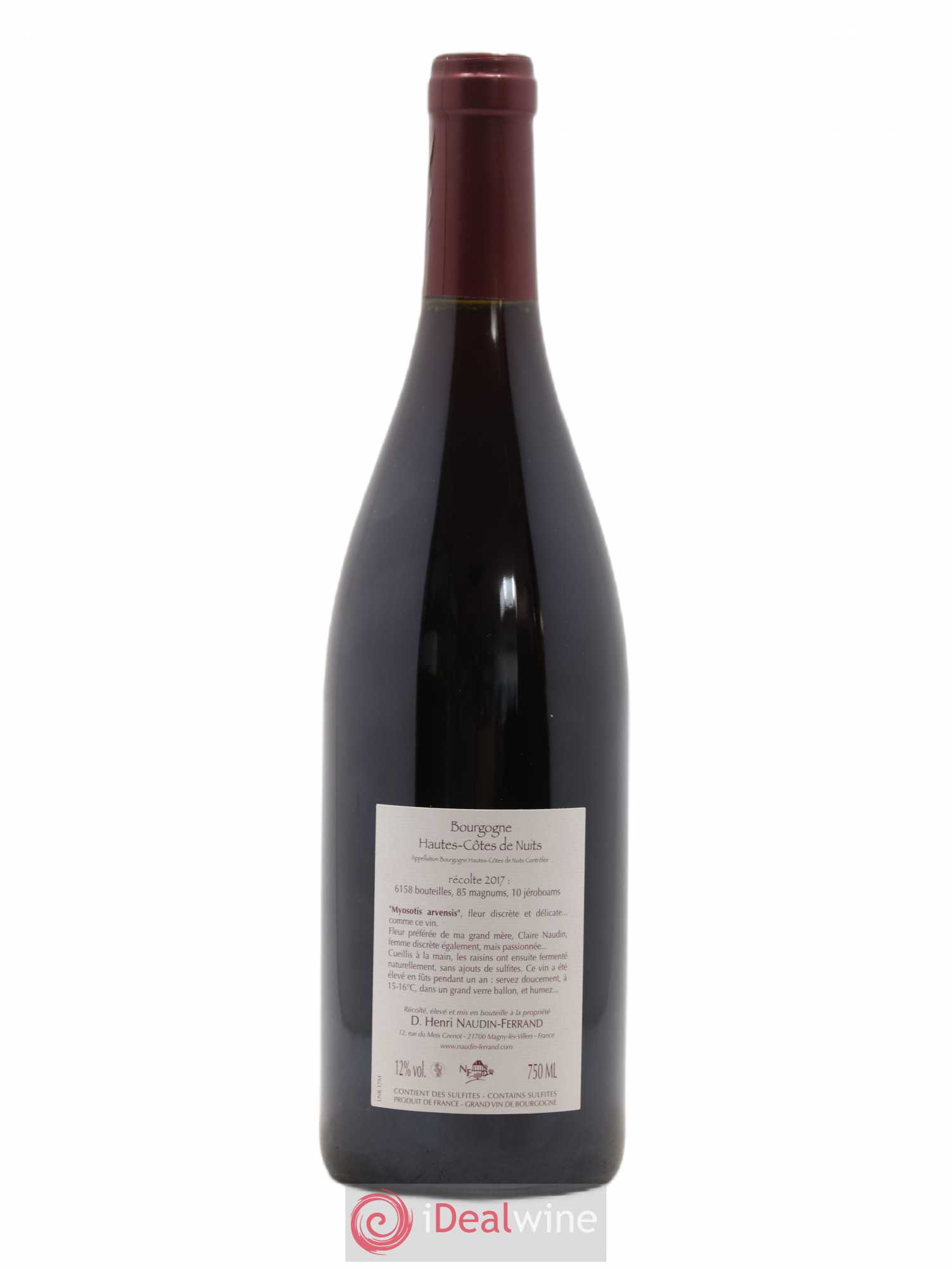 Hautes-Côtes de Beaune Orchis Mascula Naudin-Ferrand (Domaine) 2017 - Lot de 1 bouteille - 1