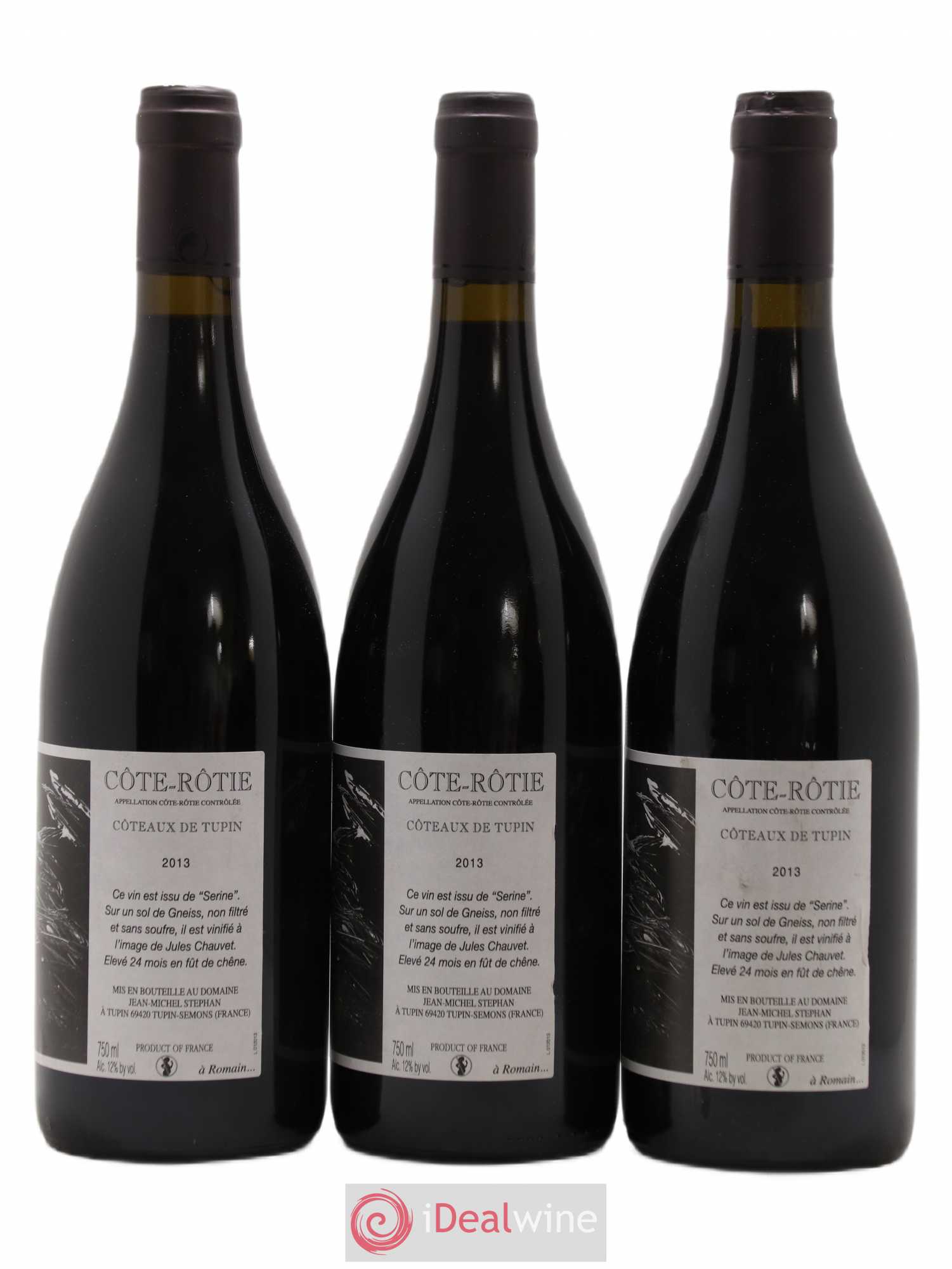 Côte-Rôtie Coteaux de Tupin Jean-Michel Stephan 2013 - Lot de 3 bouteilles - 1