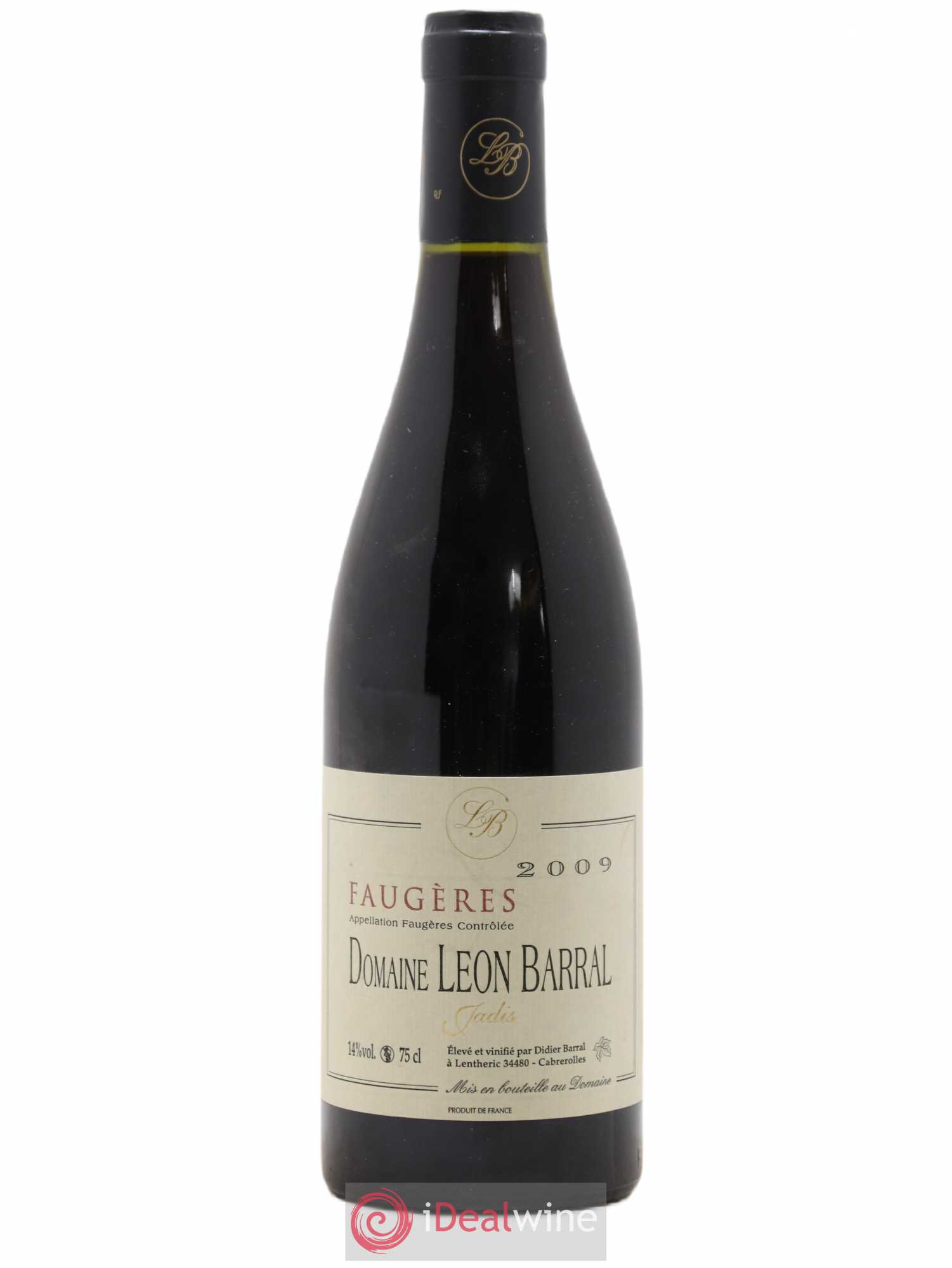 Faugères Jadis Domaine Léon Barral 2009 - Lot de 1 bouteille - 0