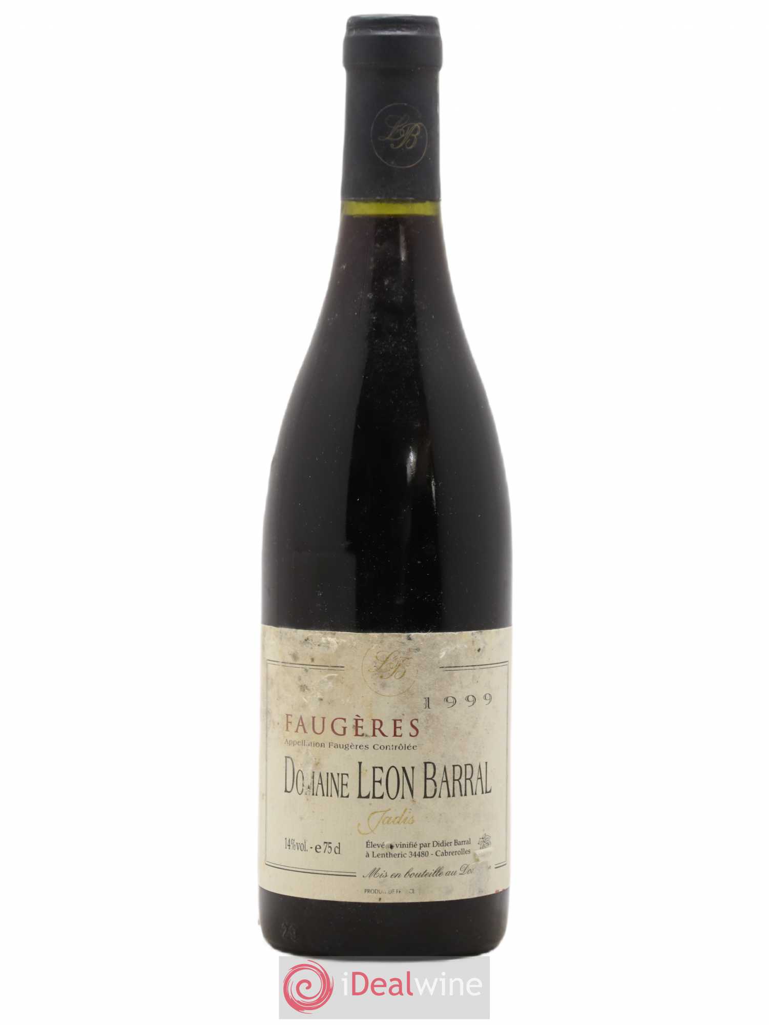 Faugères Jadis Domaine Léon Barral 1999 - Lot de 1 bouteille - 0