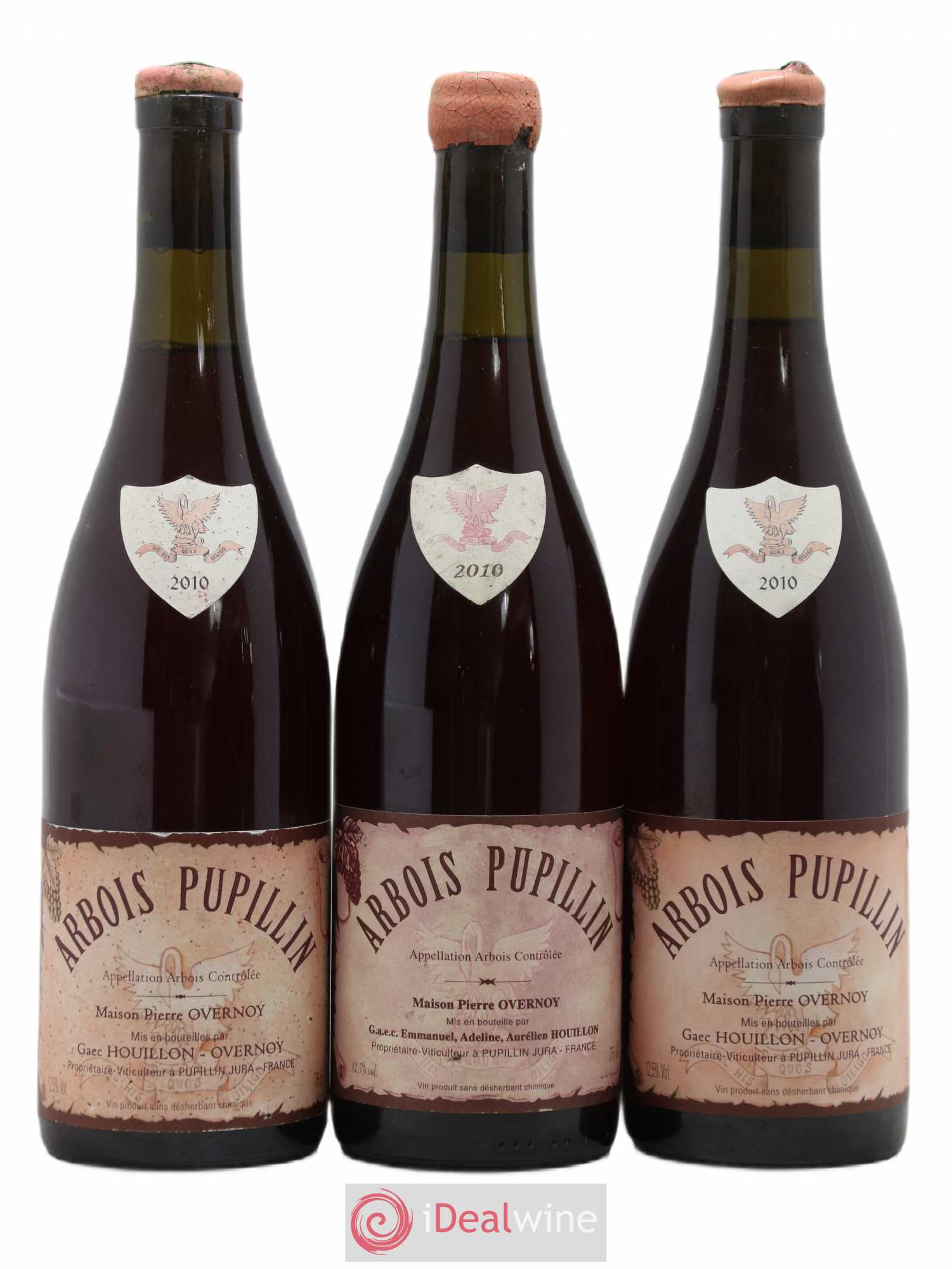Arbois-Pupillin Poulsard (cire rouge) Overnoy-Houillon (Domaine) 2010 - Lot de 3 bouteilles - 0