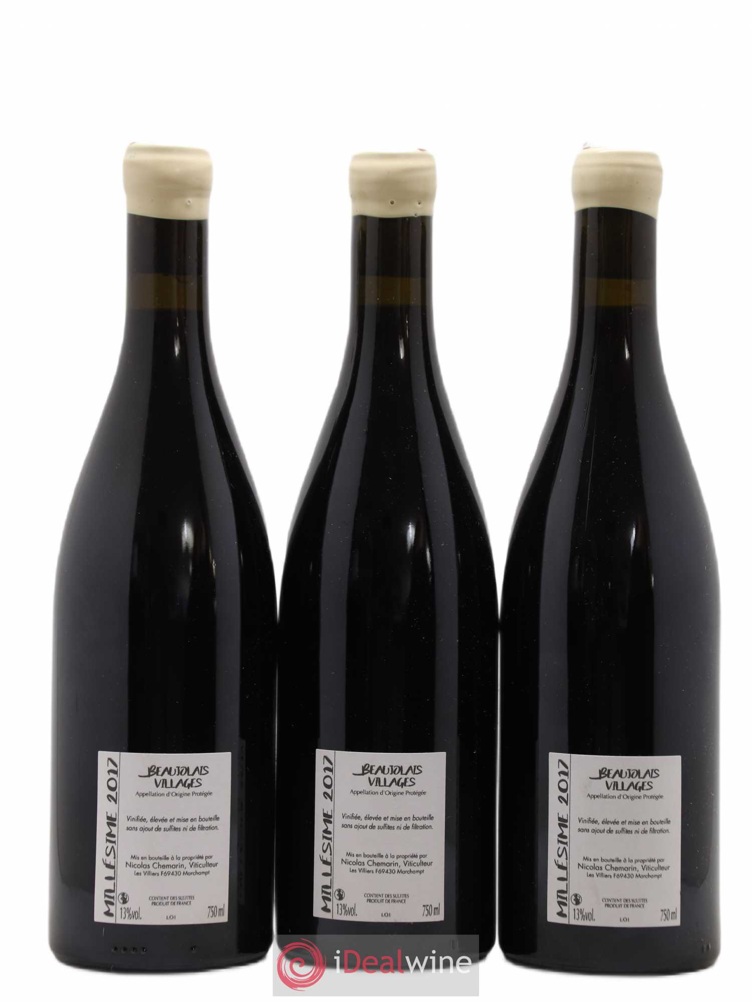 Beaujolais Le Rocher Nicolas Chemarin 2017 - Lot de 3 bouteilles - 1