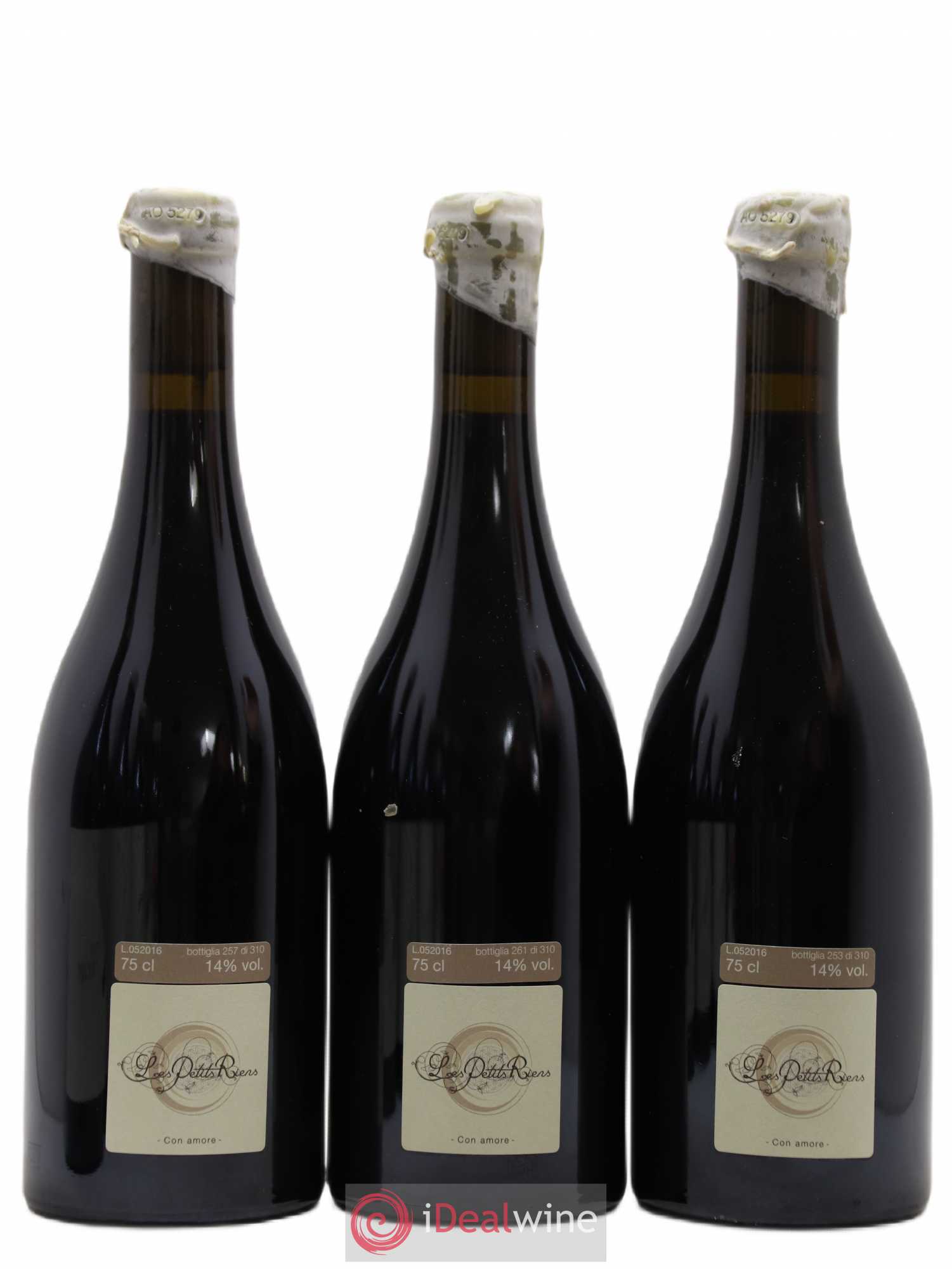 Italie Vino Rosso Grain De Neige Les Petits Riens 2016 - Posten von 3 Flaschen - 1