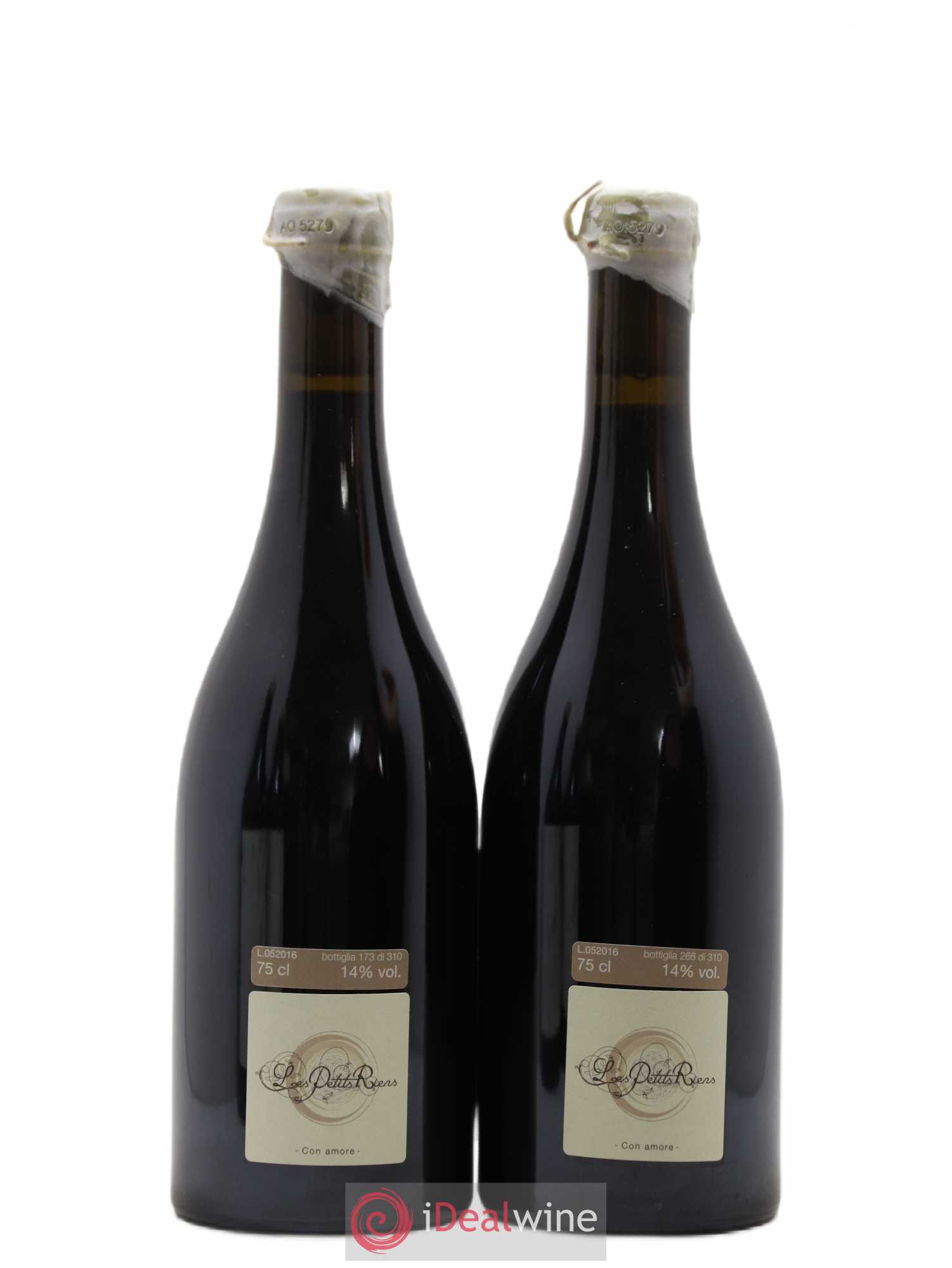 Italie Vino Rosso Grain De Neige Les Petits Riens 2016 - Posten von 2 Flaschen - 1