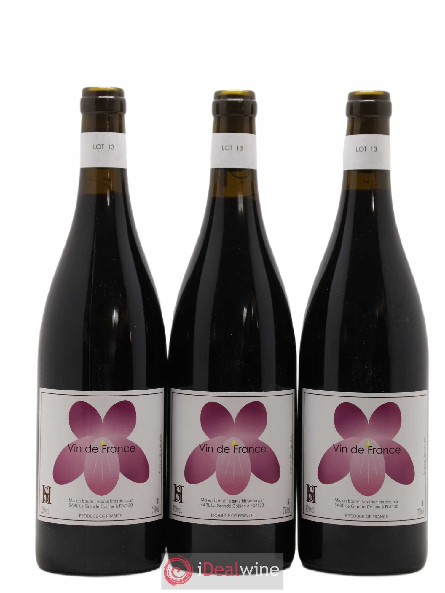 Vin de France (Ex Saint-Joseph) Hirotake Ooka - Domaine La Grande Colline 2013 - Lot de 3 bouteilles - 0