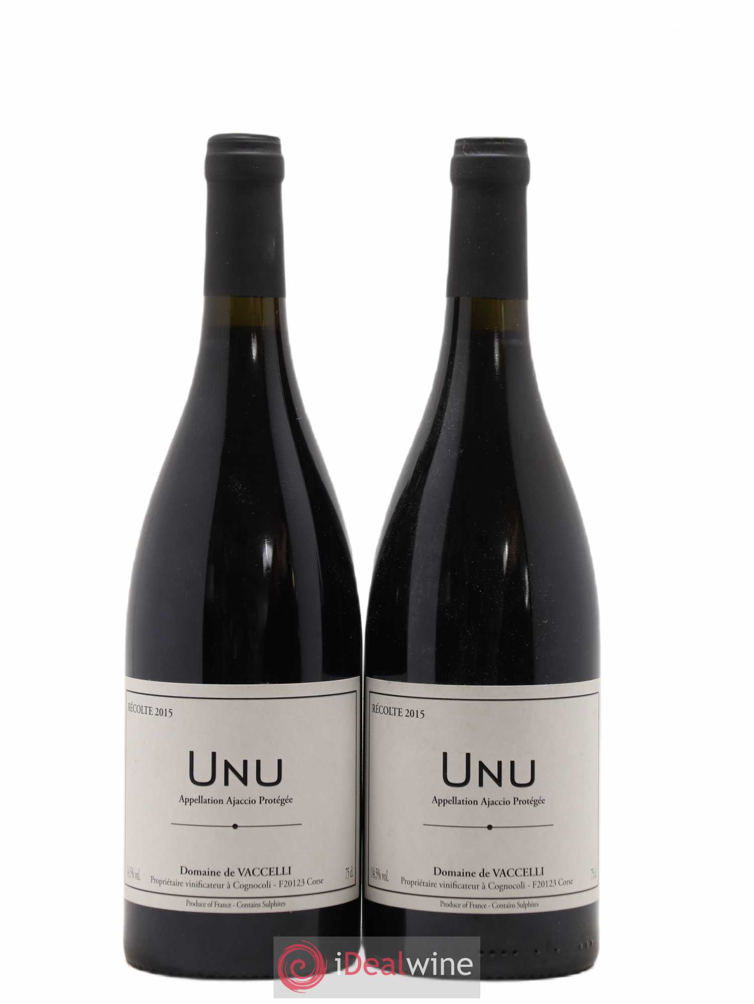 Ajaccio Unu Vaccelli 2015 - Lot de 2 bouteilles - 0