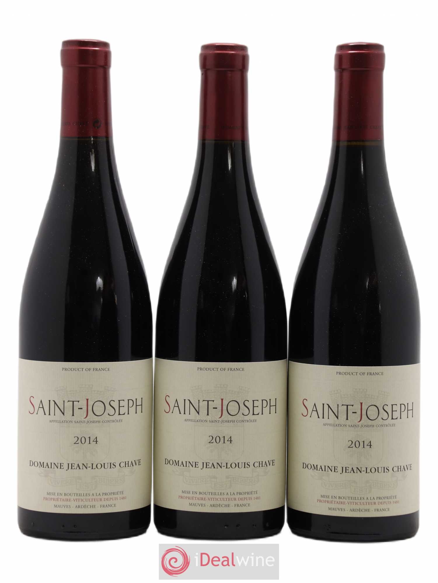 Saint-Joseph Jean-Louis Chave 2014 - Lot de 3 bouteilles - 0