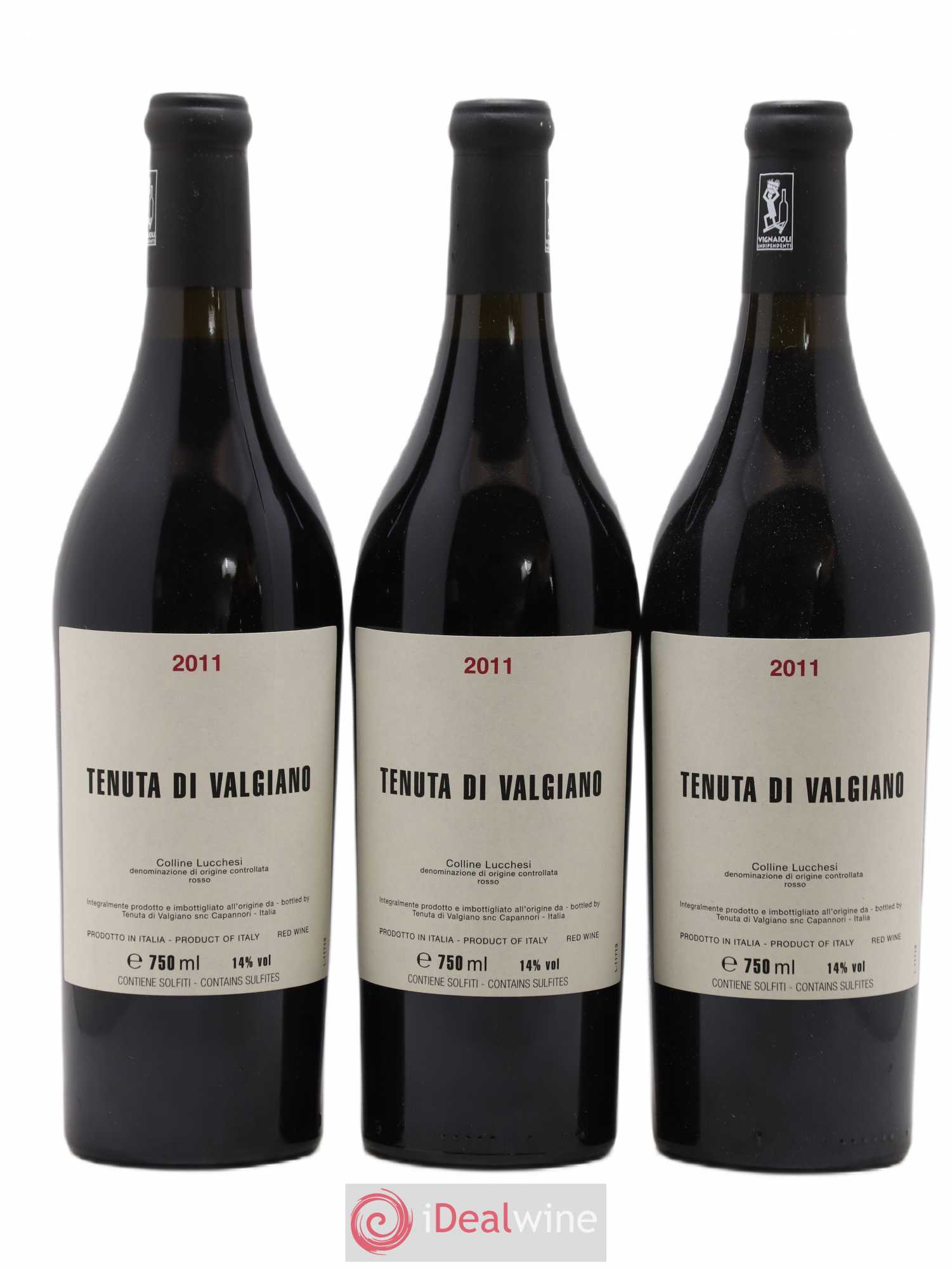 Colline Lucchesi DOC Tenuta di Valgiano 2011 - Lot de 3 bouteilles - 0