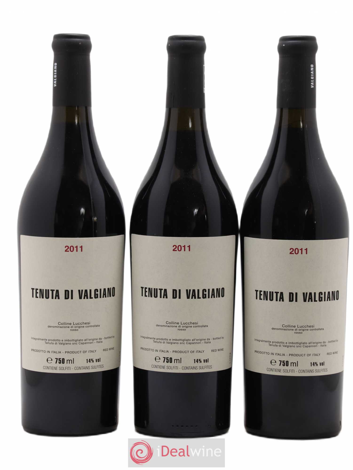 Colline Lucchesi DOC Tenuta di Valgiano 2011 - Lot de 3 bouteilles - 0