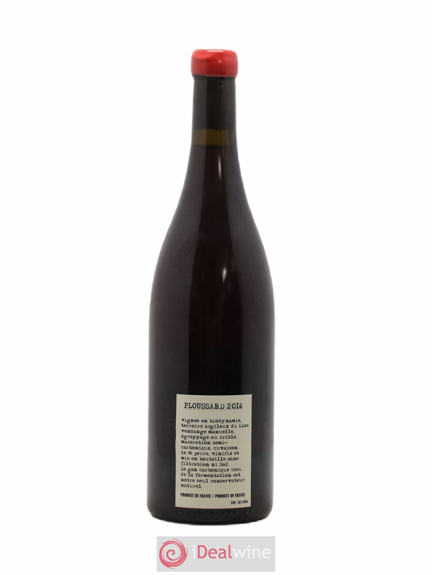 Arbois Ploussard Adeline Houillon & Renaud Bruyère 2016 - Lot de 1 bouteille - 1