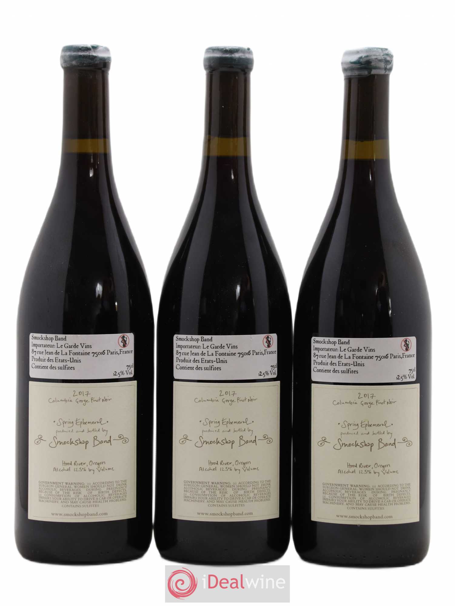 Columbia Gorge Smockshop Band Valley Spring Ephemeral Hiyu Farm 2017 - Lot de 3 bouteilles - 1