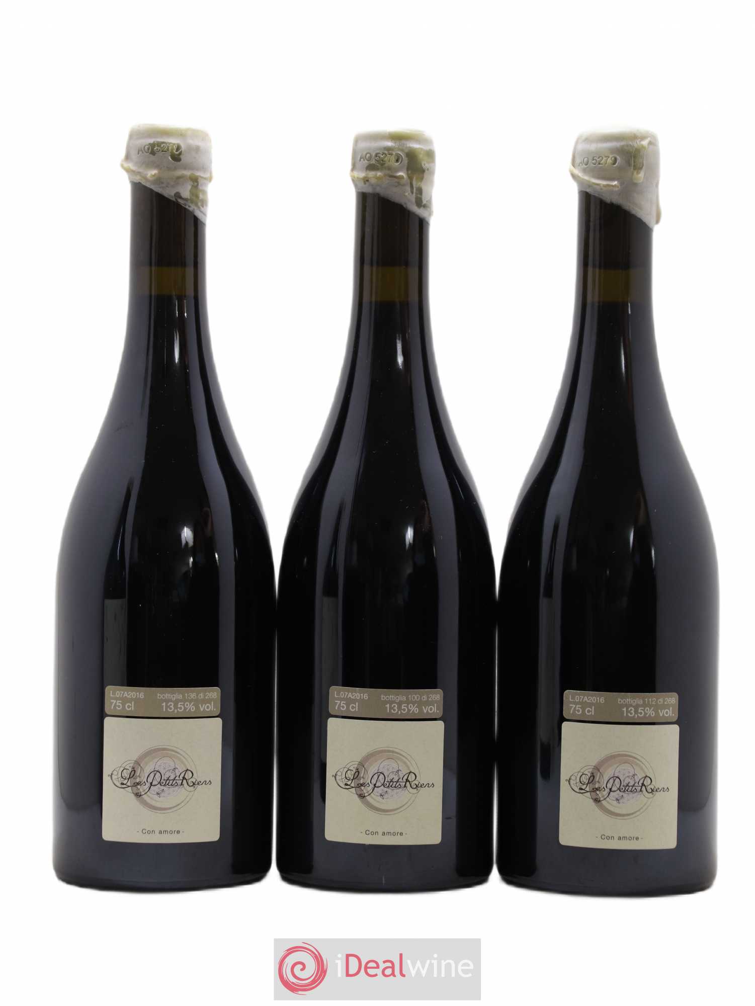 Italie Vino Rosso Au Coin Du Feu Les Petits Riens 2016 - Lot of 3 bottles - 1