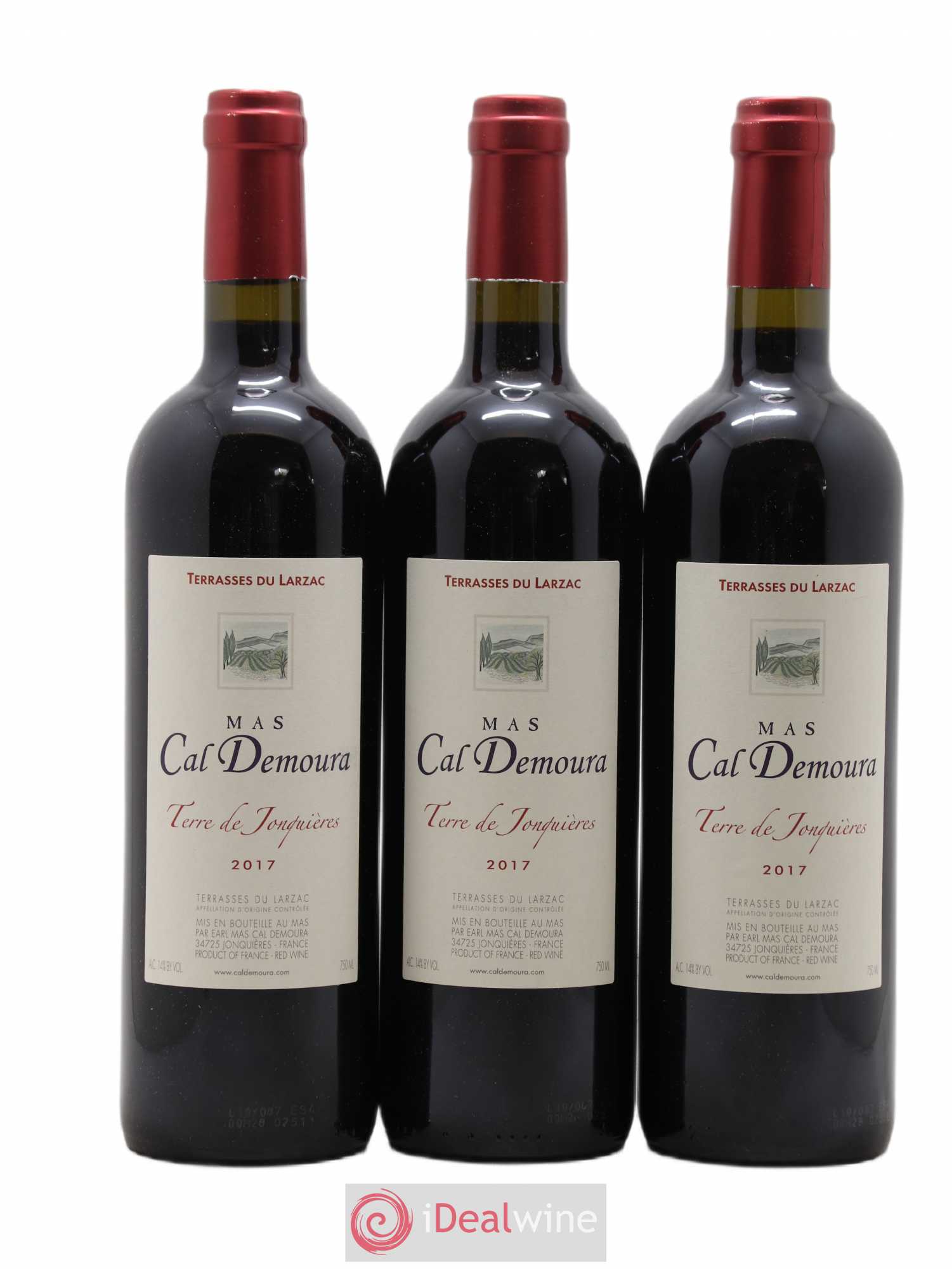 Terrasses du Larzac Terre de Jonquières Mas Cal Demoura 2017 - Lot de 3 bouteilles - 0