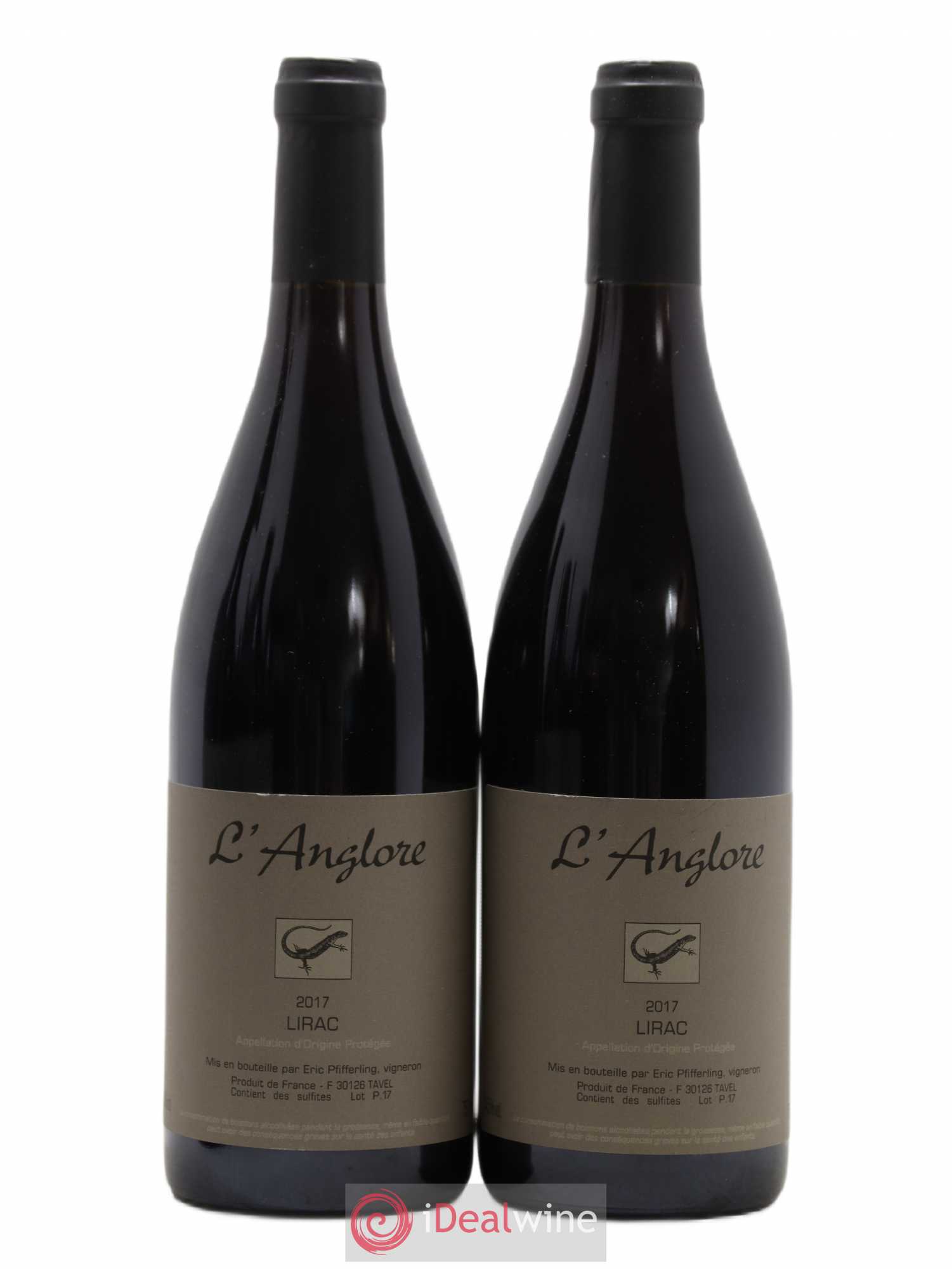 Lirac L'Anglore 2017 - Lot de 2 bouteilles - 0