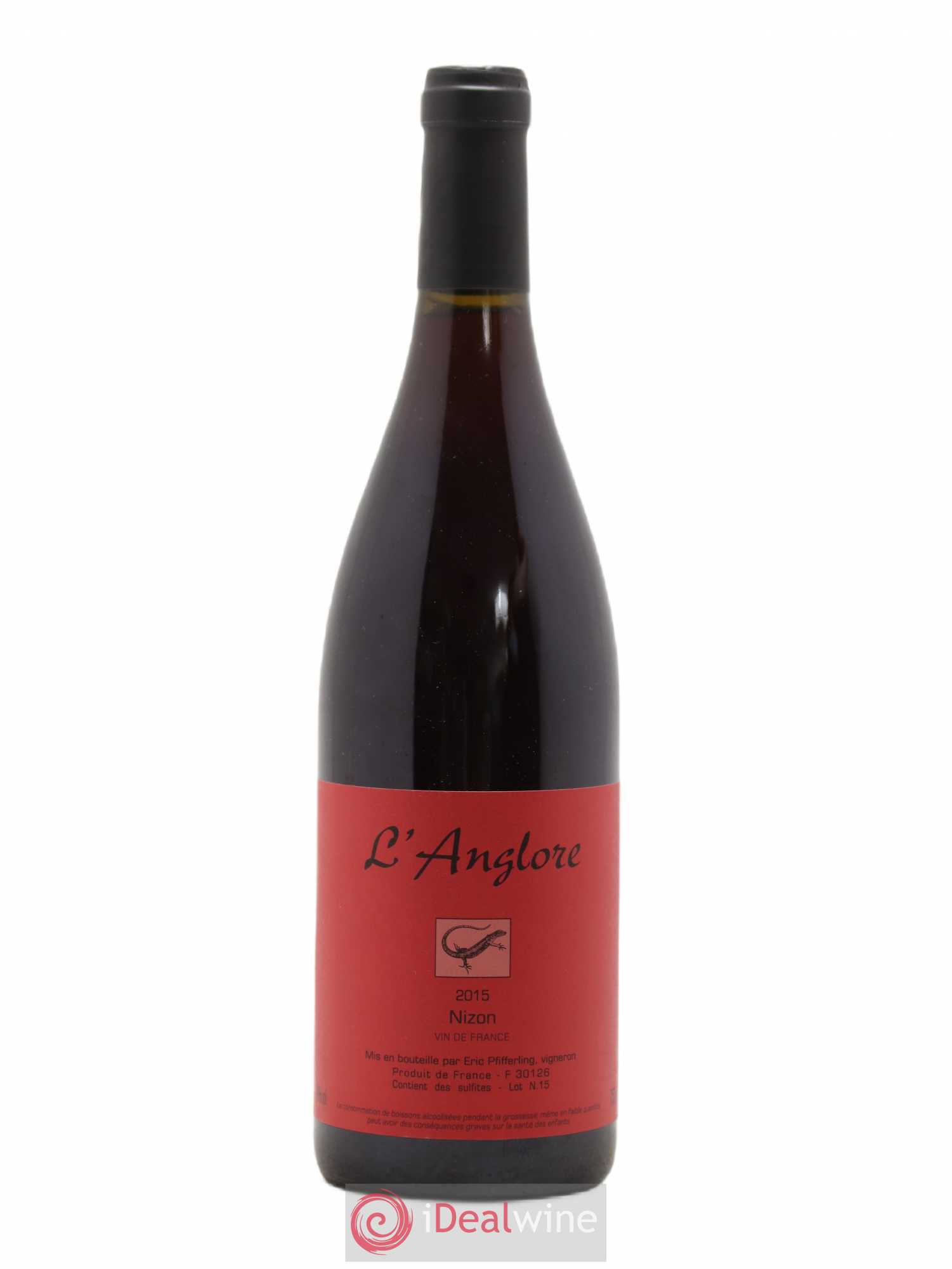 Vin de France Nizon L'Anglore 2015 - Lot de 1 bouteille - 0