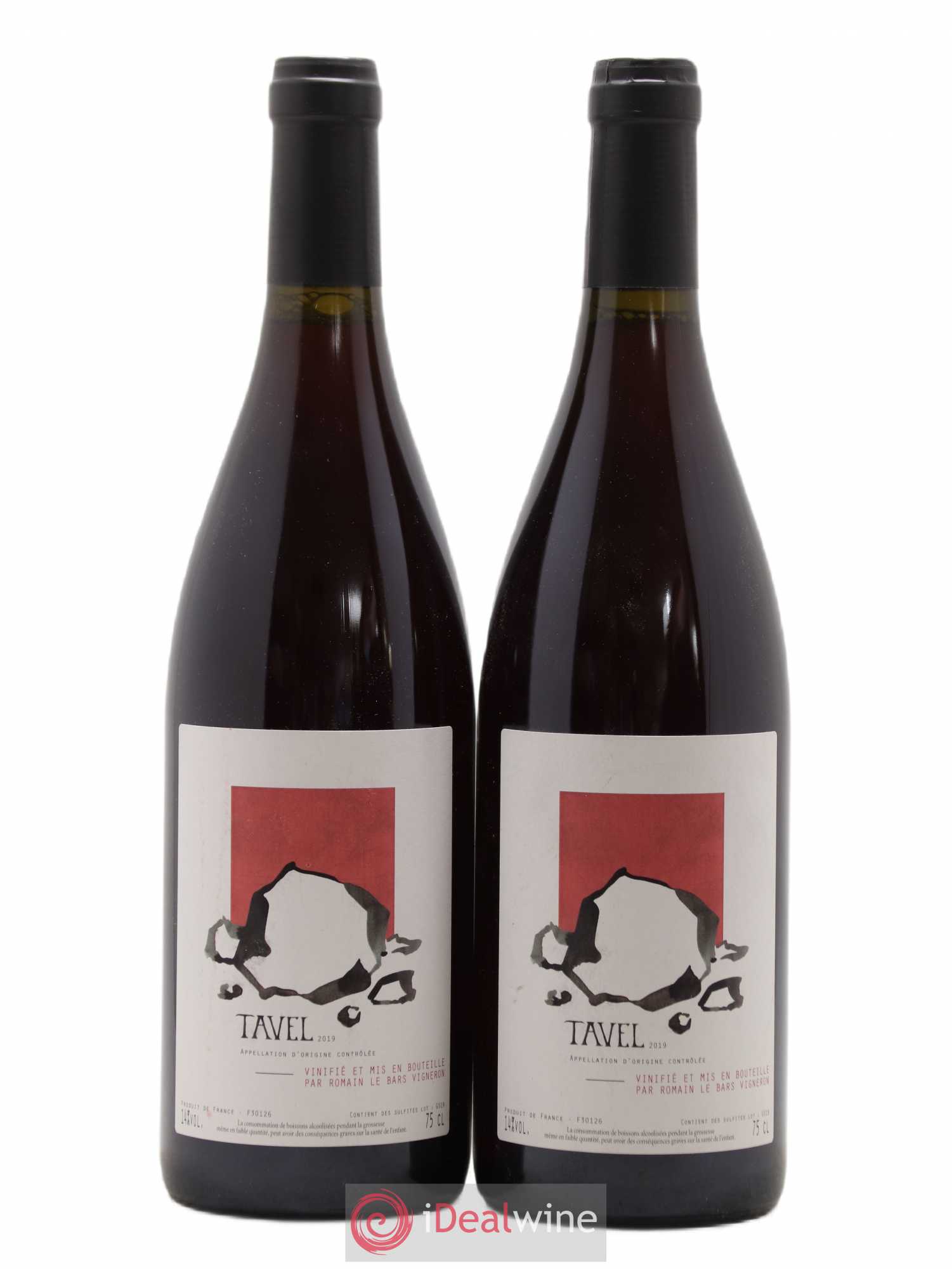 Tavel Romain Le Bars 2019 - Lot de 2 bouteilles - 0