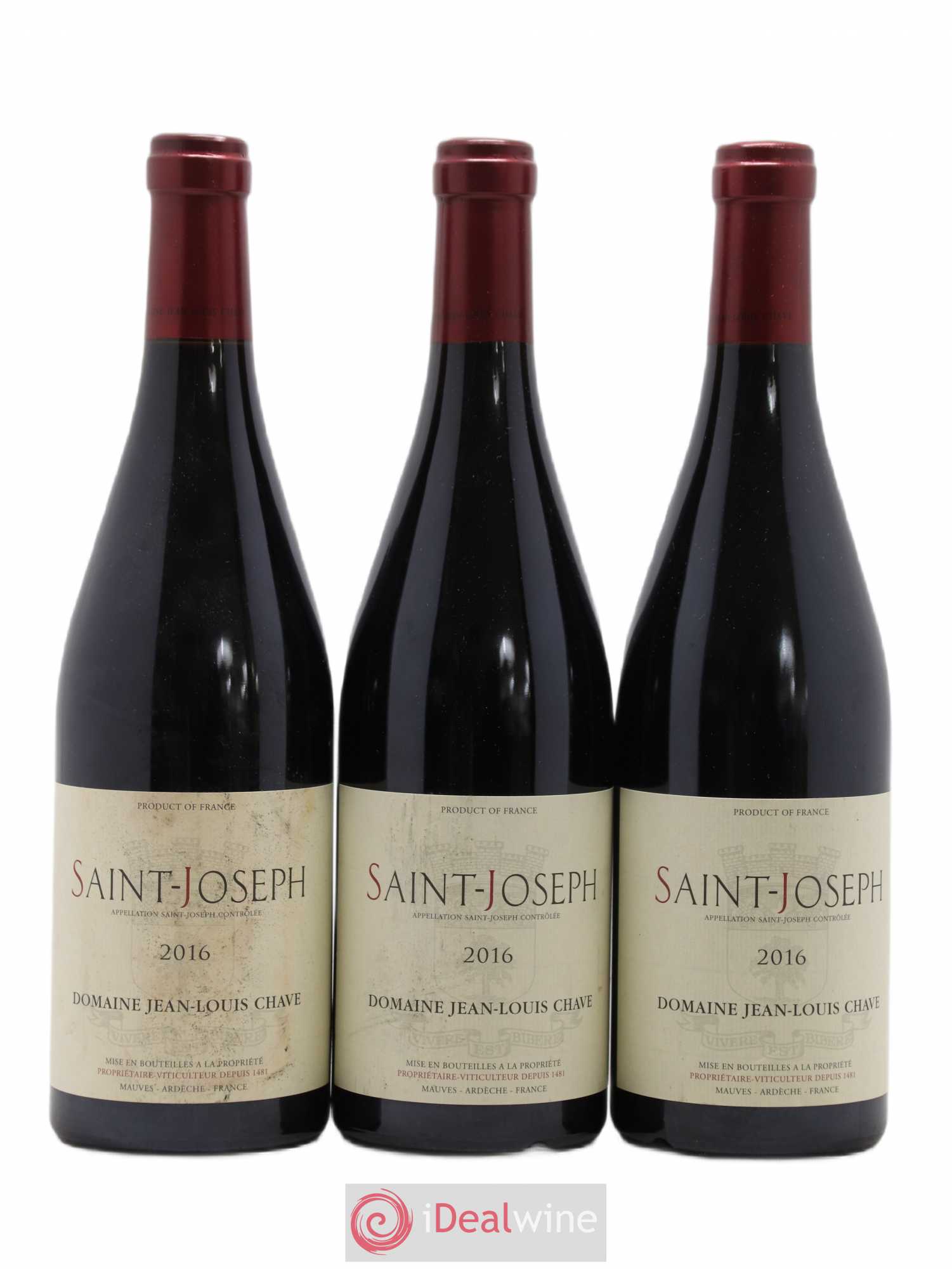 Saint-Joseph Jean-Louis Chave 2016 - Lot de 3 bouteilles - 0