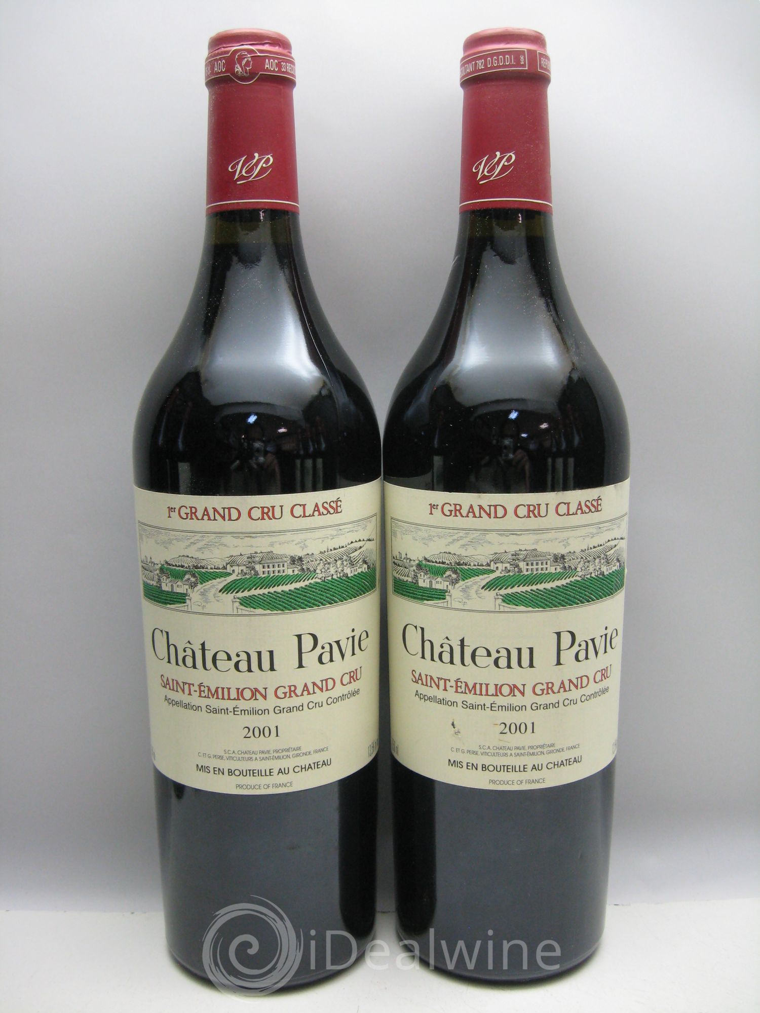Château Pavie 1er Grand Cru Classé A (Cb sans couvercle) 2001 - Lot de 12 bouteilles - 2