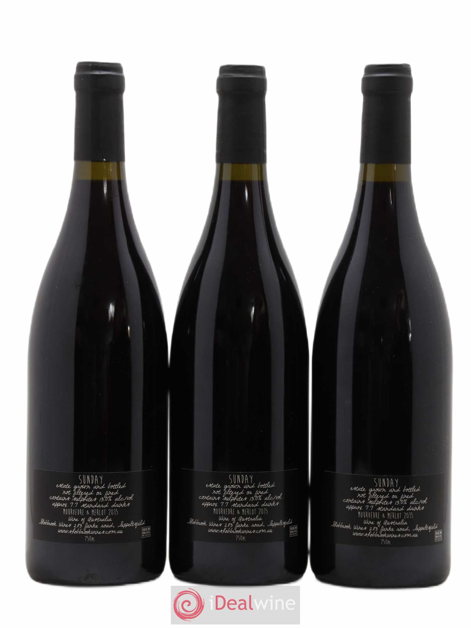 Australie Sunday Barossa Valley Tommy Ruff 2015 - Lot de 3 bouteilles - 1