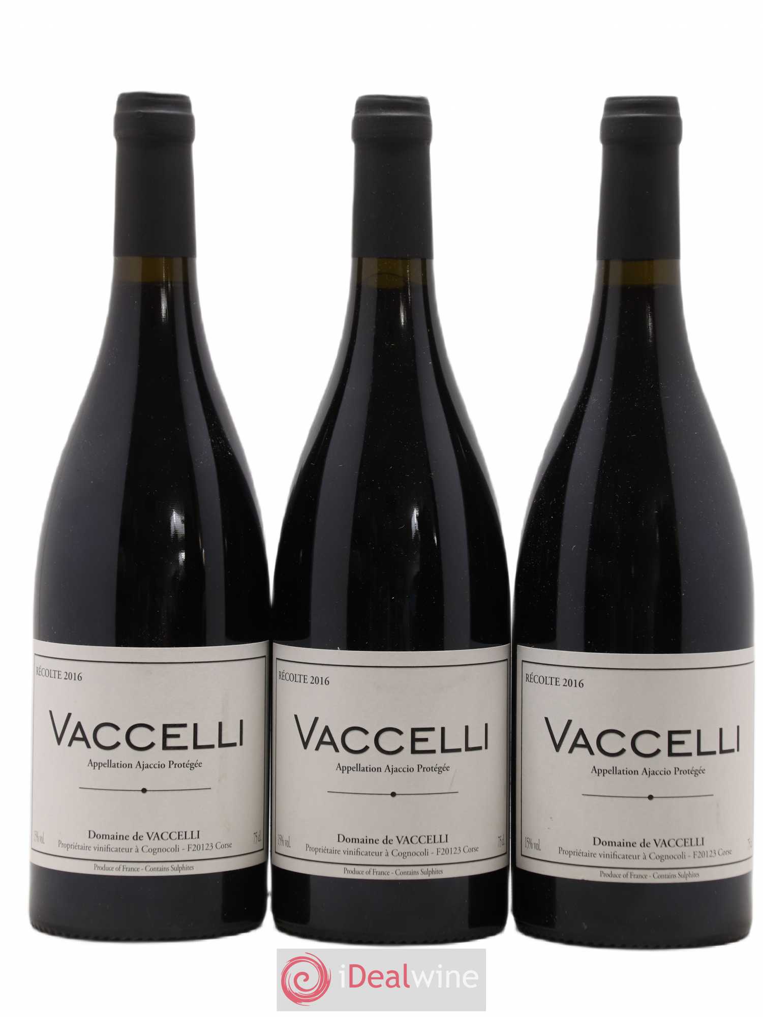 Ajaccio Vaccelli 2016 - Lot de 3 bouteilles - 0