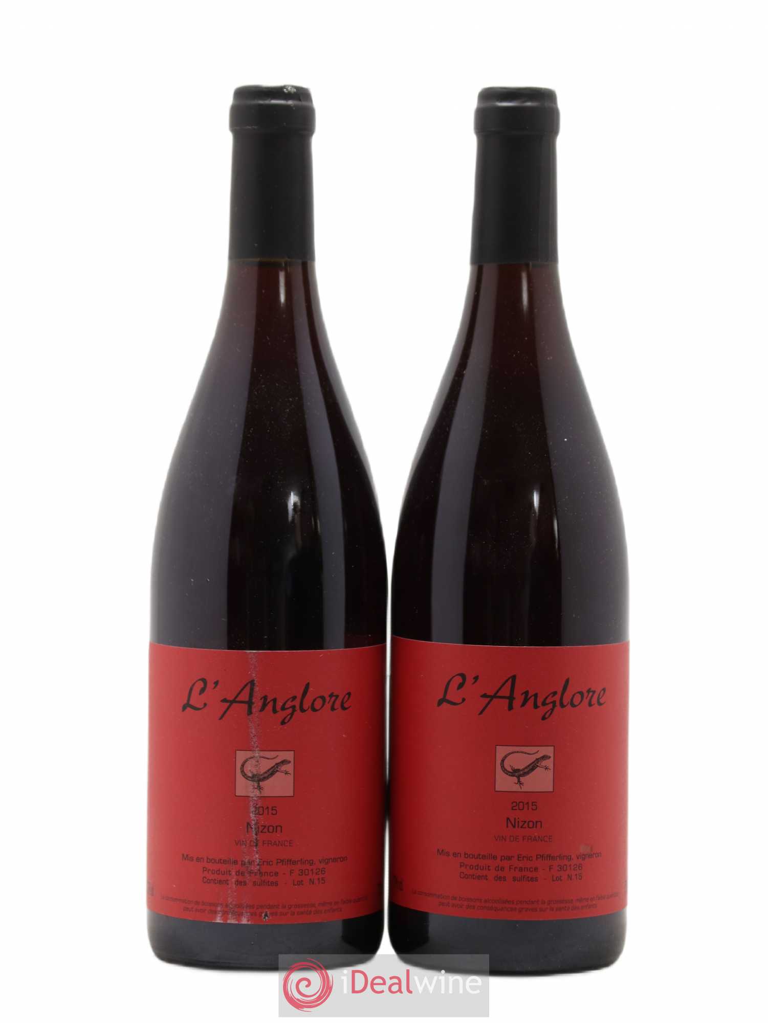 Vin de France Nizon L'Anglore 2015 - Lot de 2 bouteilles - 0