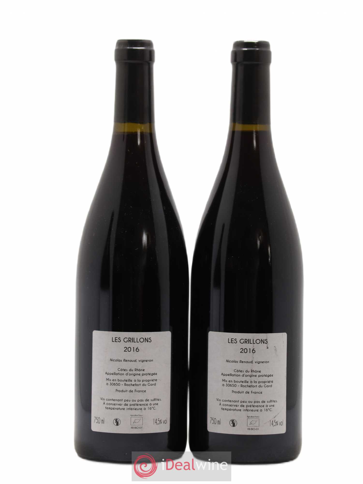 Vin de France Les Grillons Clos des Grillons 2016 - Lot de 2 bouteilles - 1