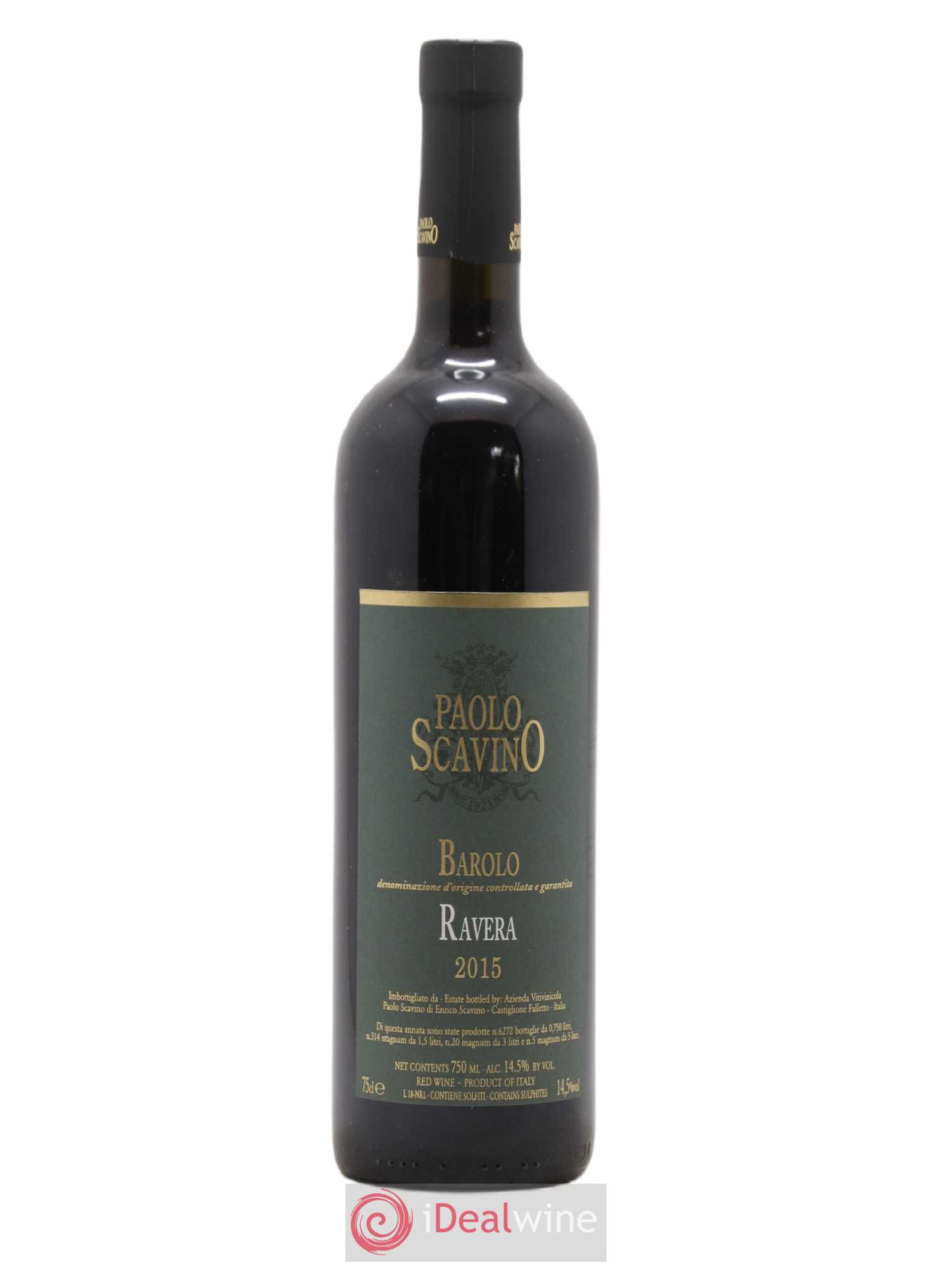 Barolo Ravera Scavino 2015 - Lot of 1 bottle - 0