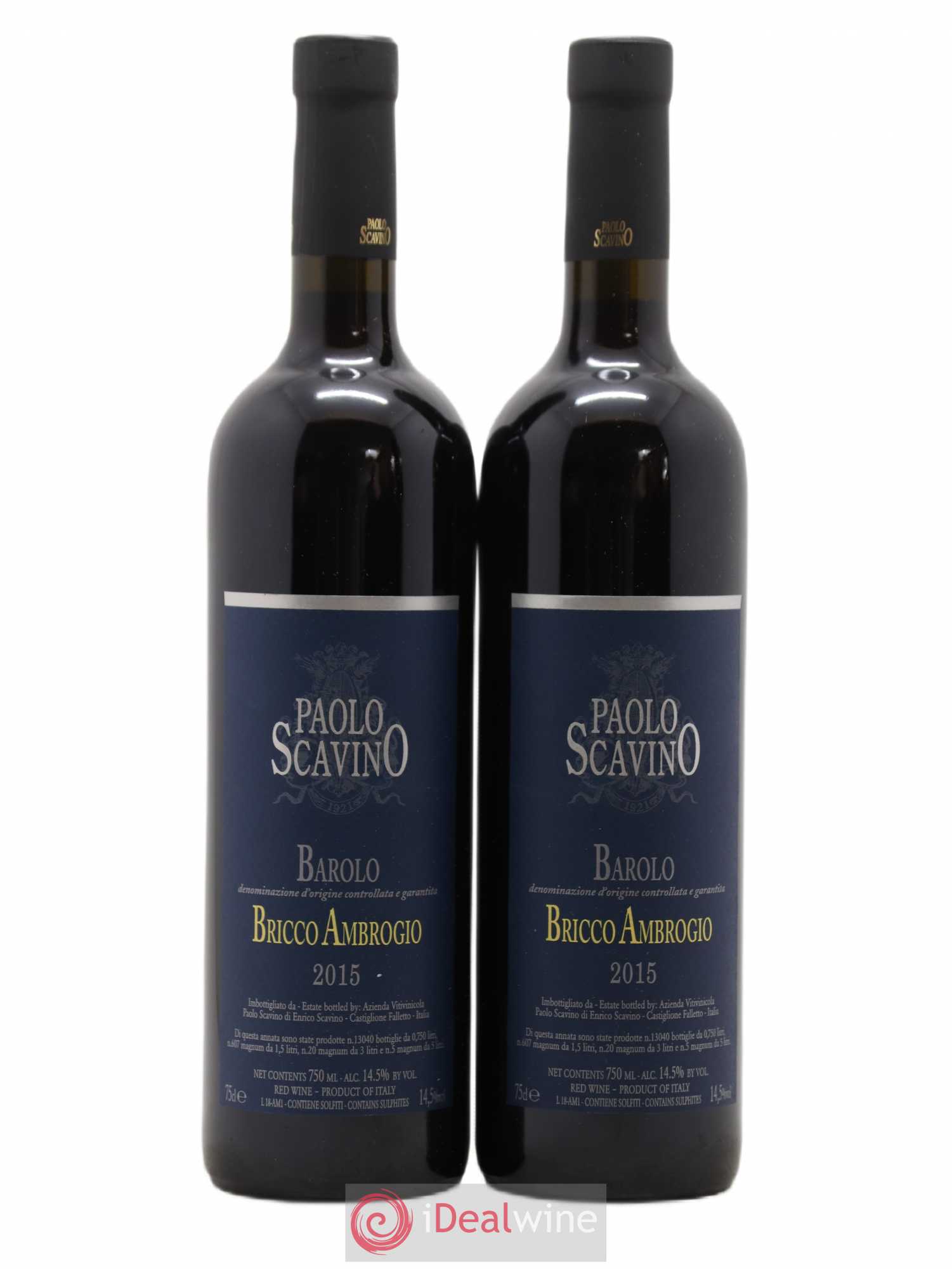 Barolo Bricco Ambrogio Scavino 2015 - Posten von 2 Flaschen - 0