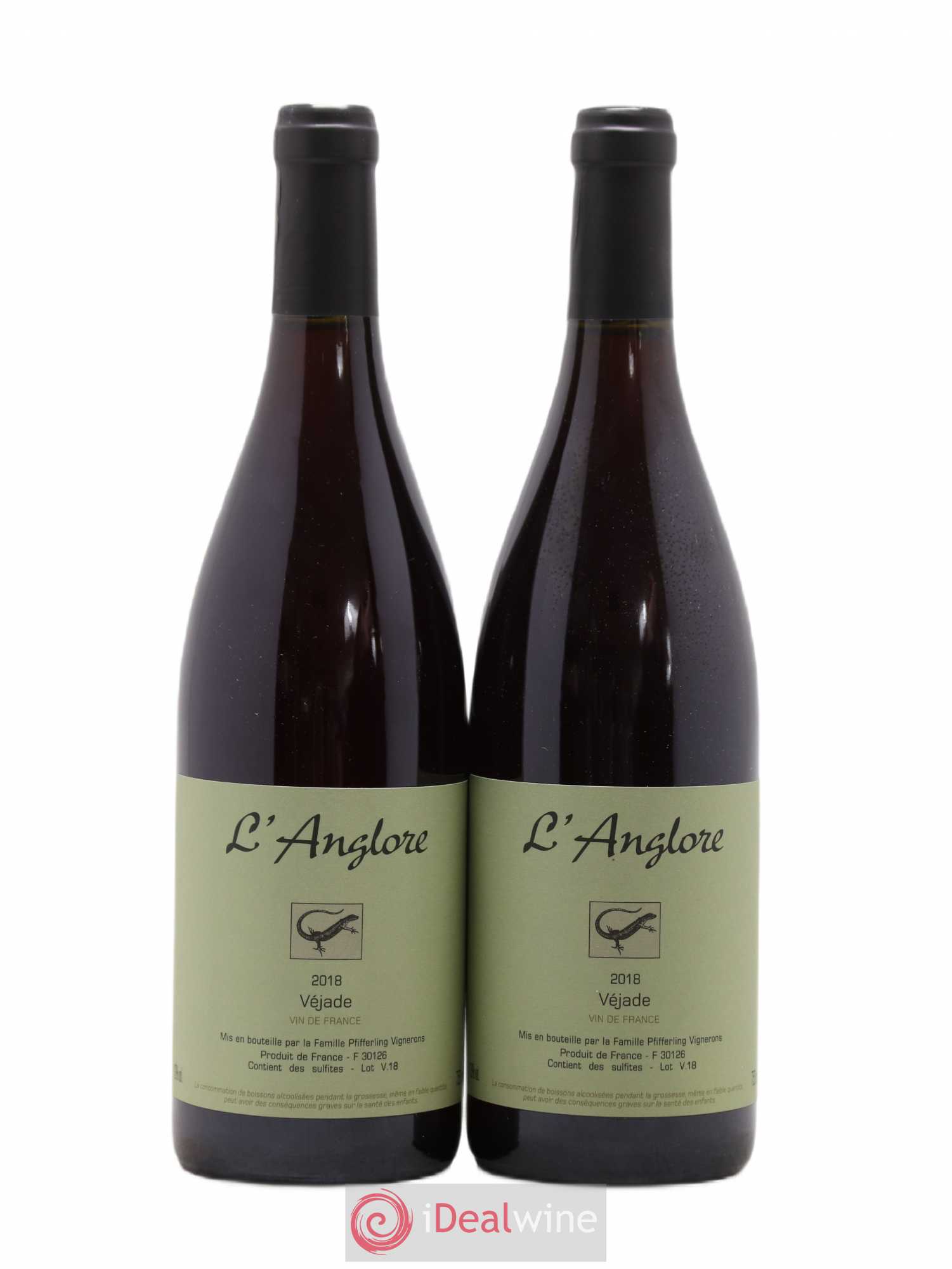 Vin de France Véjade L'Anglore 2018 - Lot de 2 bouteilles - 0
