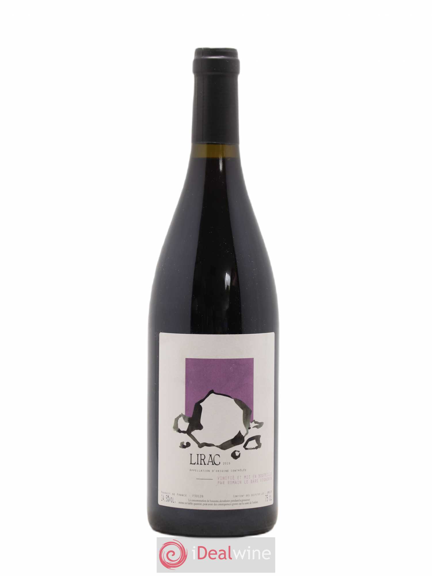 Lirac Romain Le Bars 2019 - Lot de 1 bouteille - 0