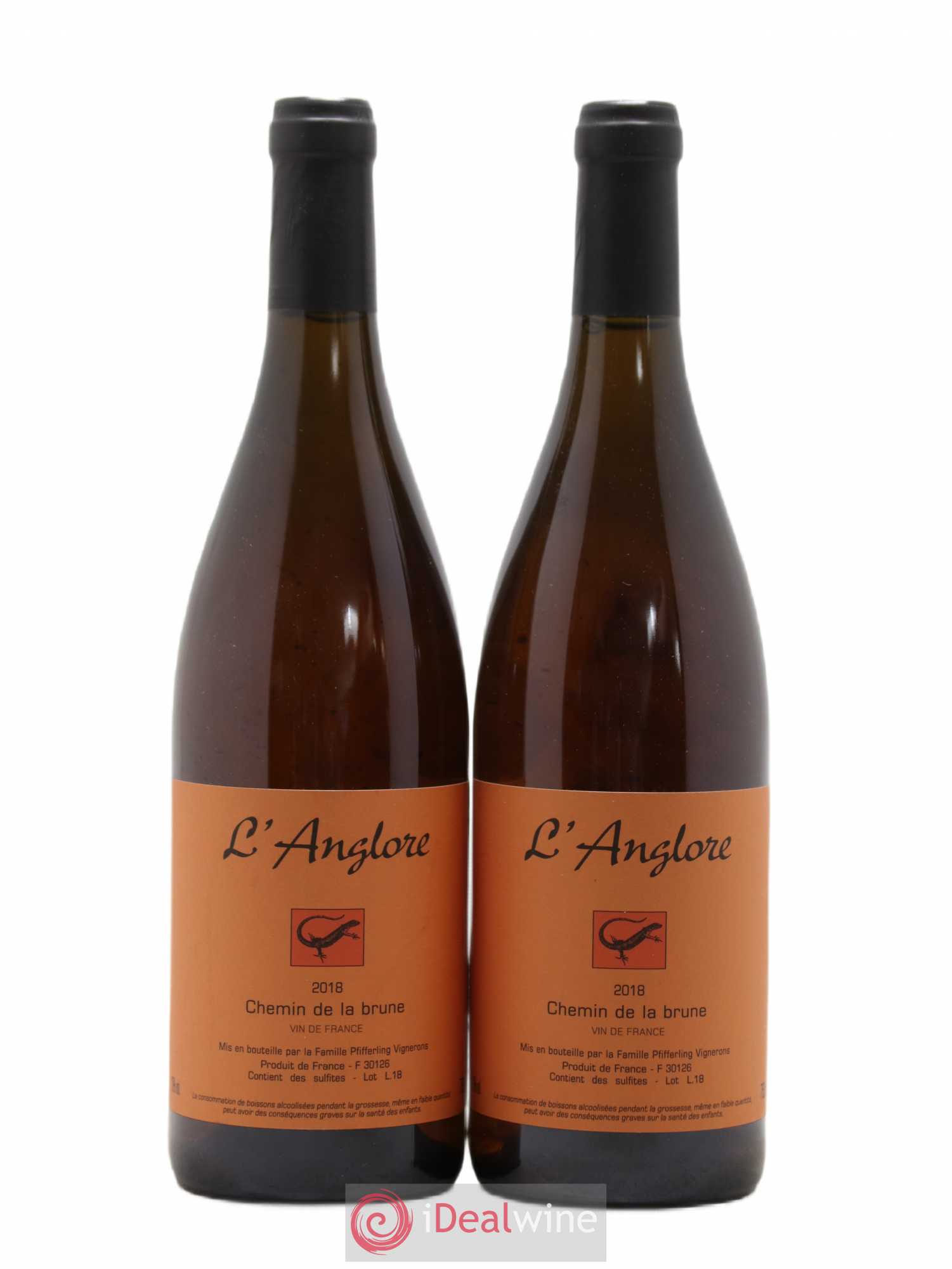 Vin de France Chemin de la brune L'Anglore 2018 - Lot de 2 bouteilles - 0