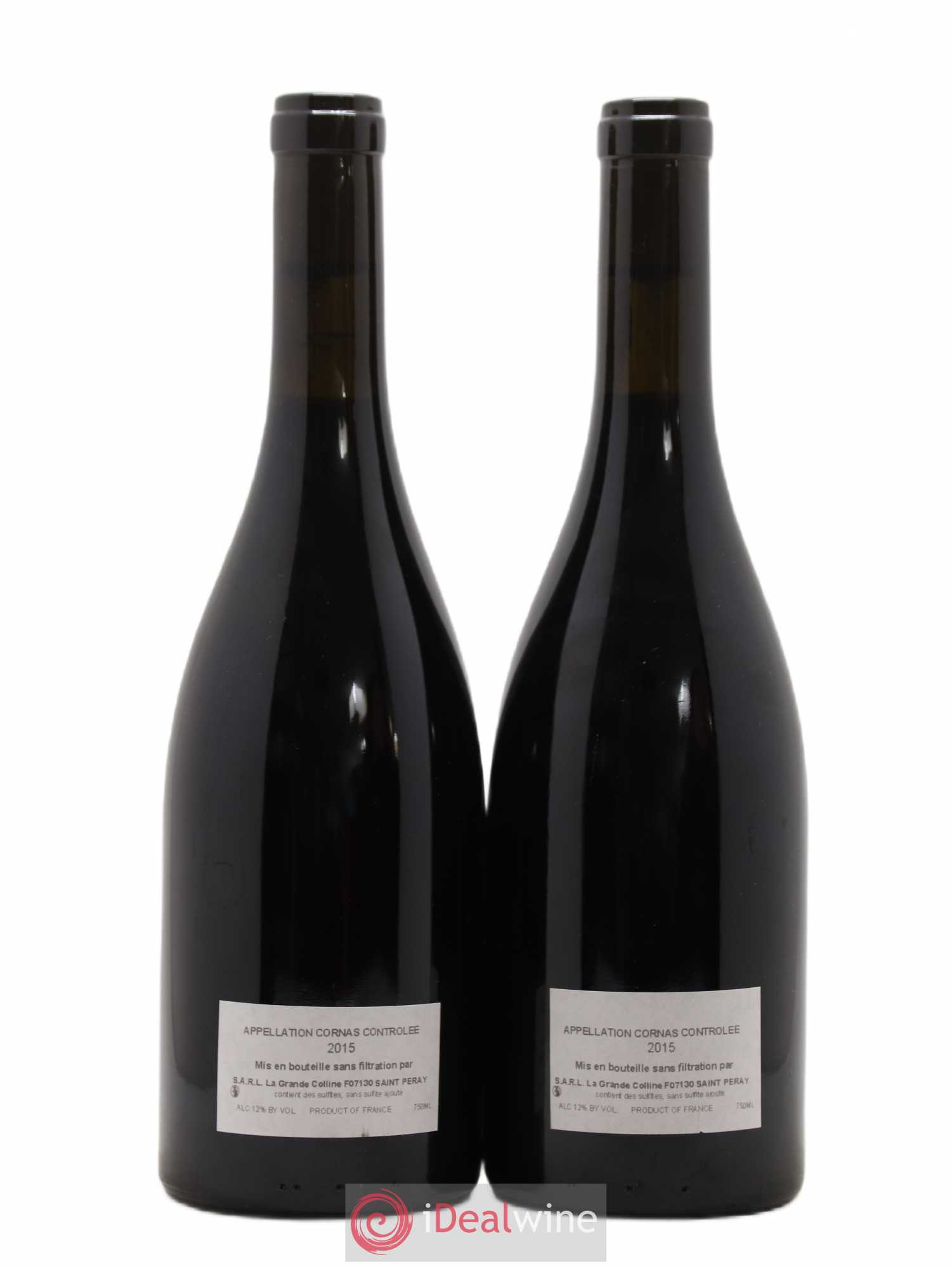 Cornas Hirotake Ooka - Domaine La Grande Colline 2015 - Lot de 2 bouteilles - 1