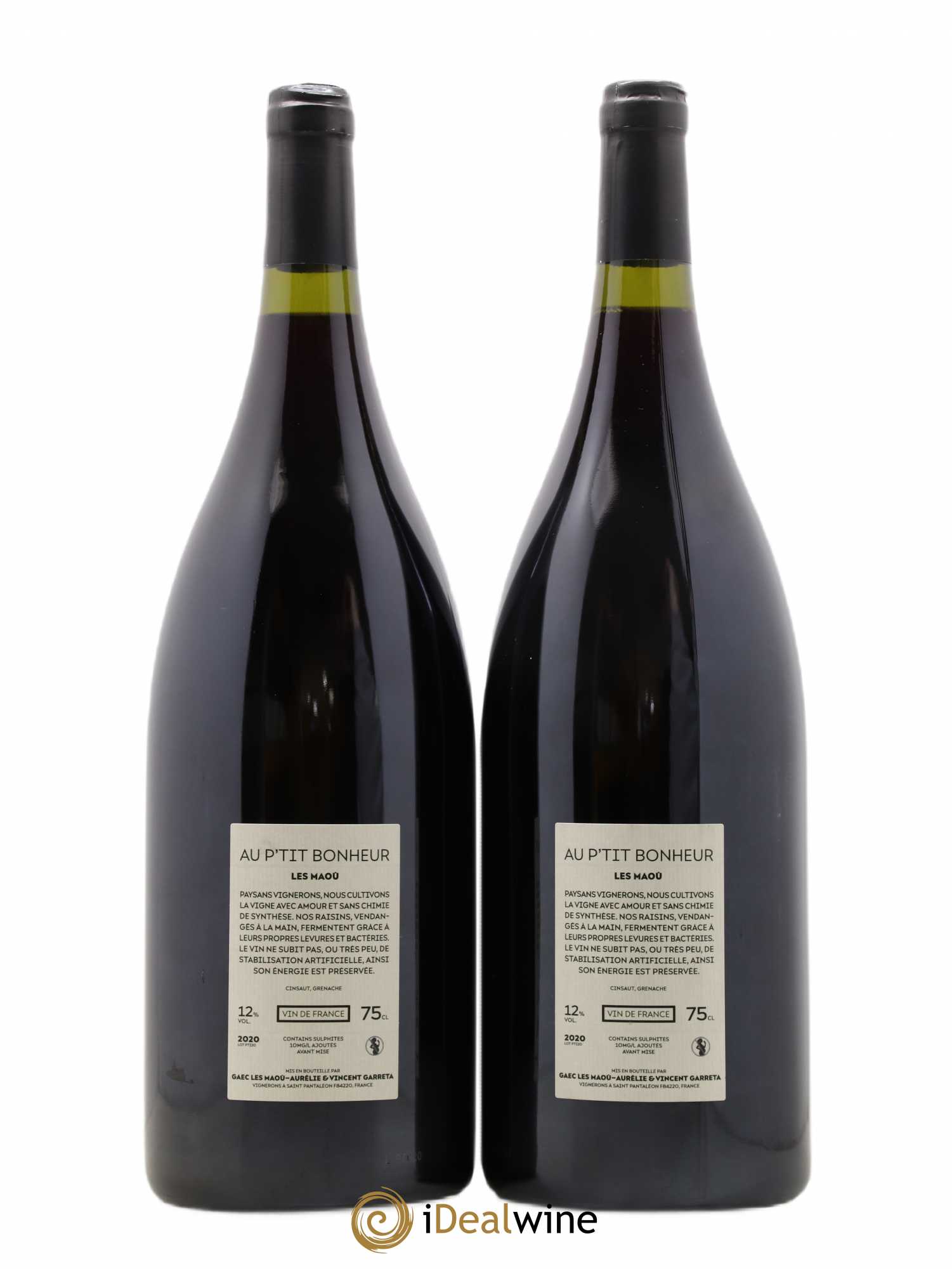 Vin de France Au P'tit Bonheur Les Maoù 2020 - Posten von 2 Magnum - 1