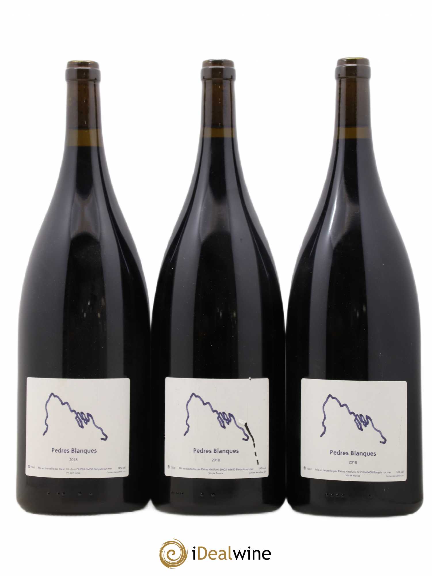 Vin de France Pedres Blanques Rié et Hirofumi Shoji 2018 - Lot de 3 magnums - 0