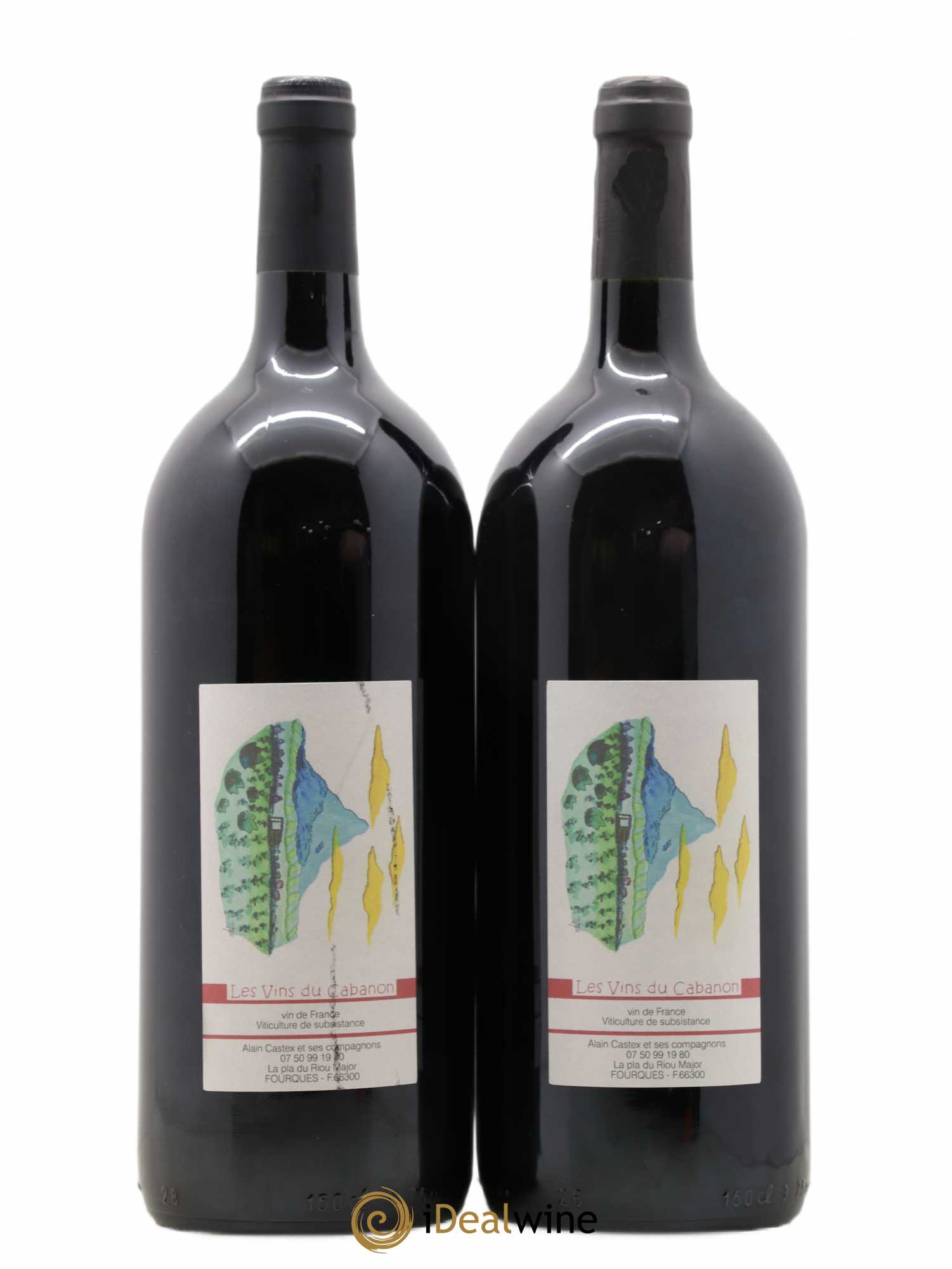 Vin de France Poudre d'Escampette Les Vins du Cabanon - Alain Castex 2020 - Lot de 2 magnums - 0