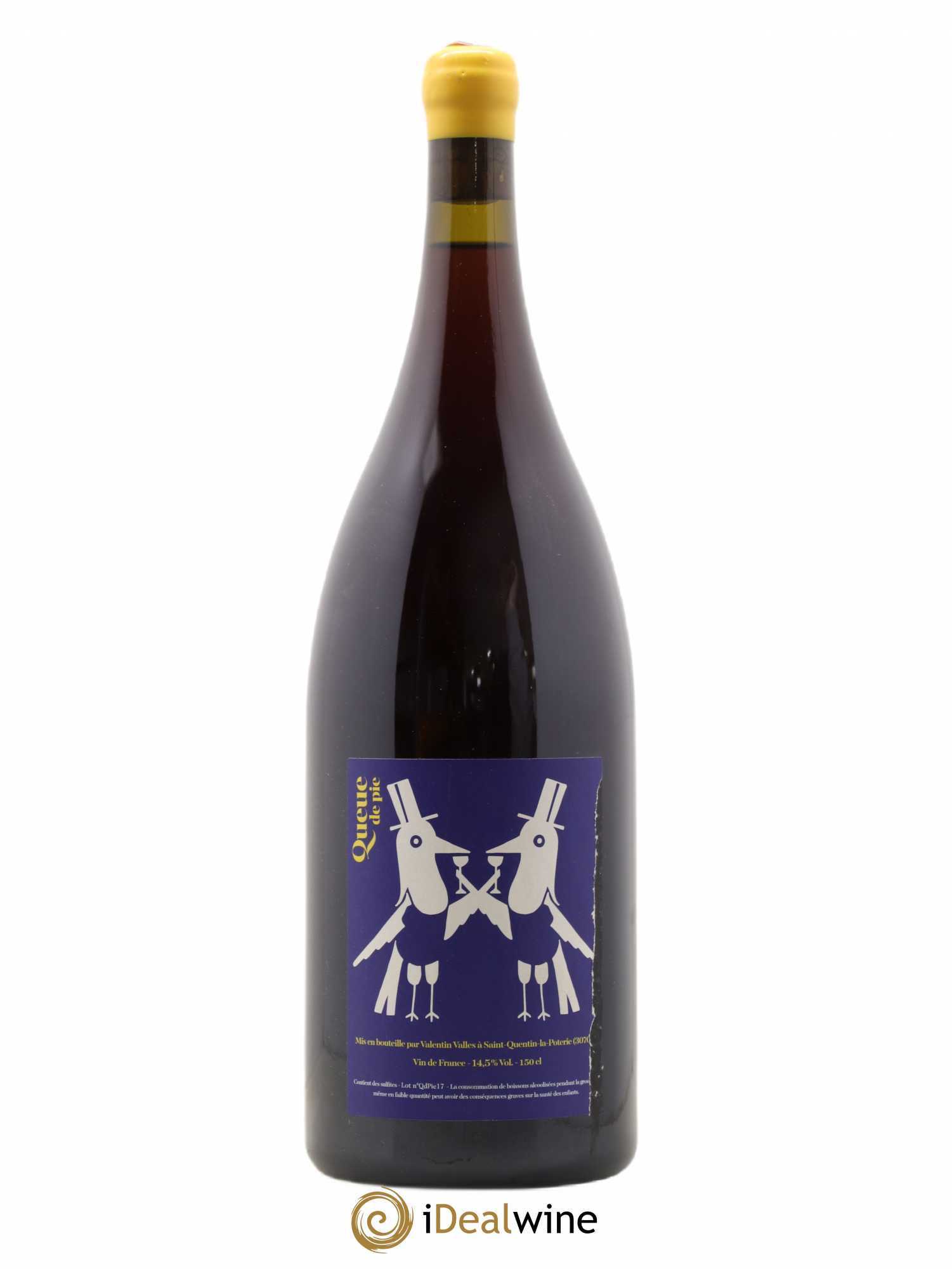 Vin de France Queue de Pie Valentin Valles 2017 - Lot de 1 magnum - 0
