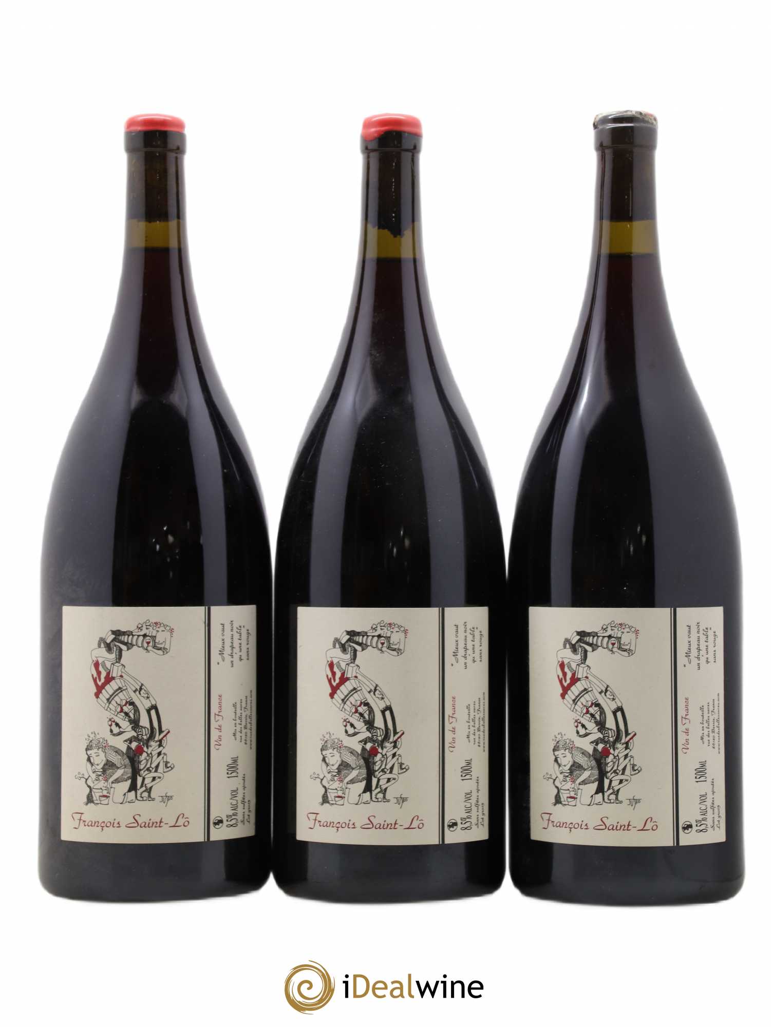 Vin de France François Saint-Lô 2015 - Posten von 3 Magnum - 0