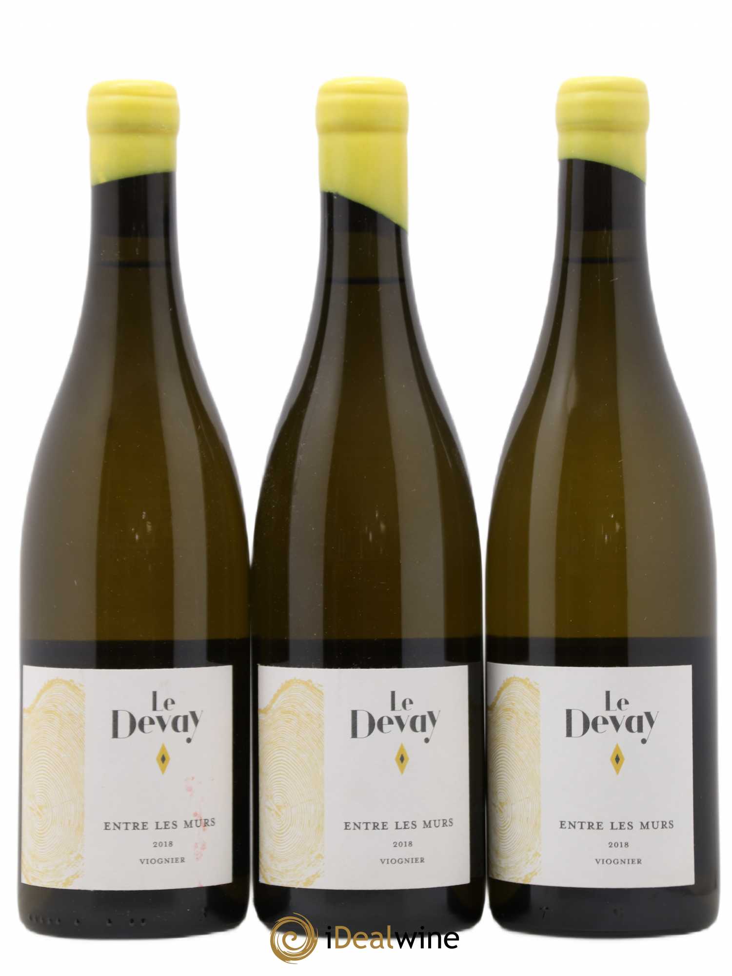 Collines Rhodaniennes Viognier Entre les murs Le Devay 2018 - Posten von 3 Flaschen - 0