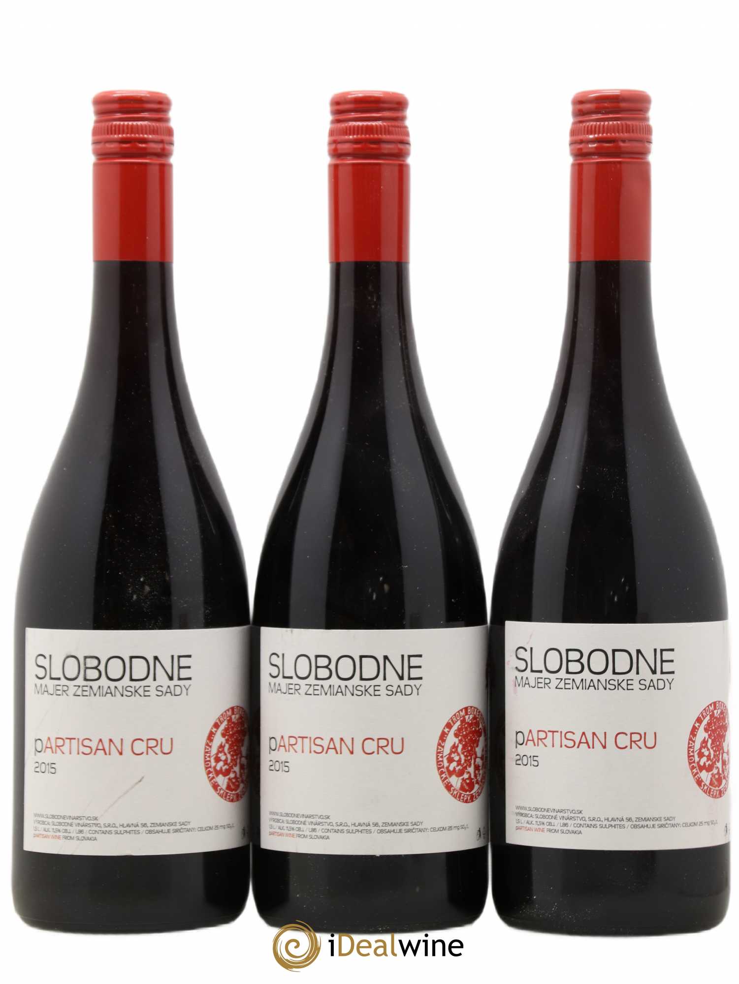 Vins Etrangers Slovaquie Partisan Cru Slobodne Vinarstvo Majer Zemianske Sady 2015 - Posten von 3 Flaschen - 0