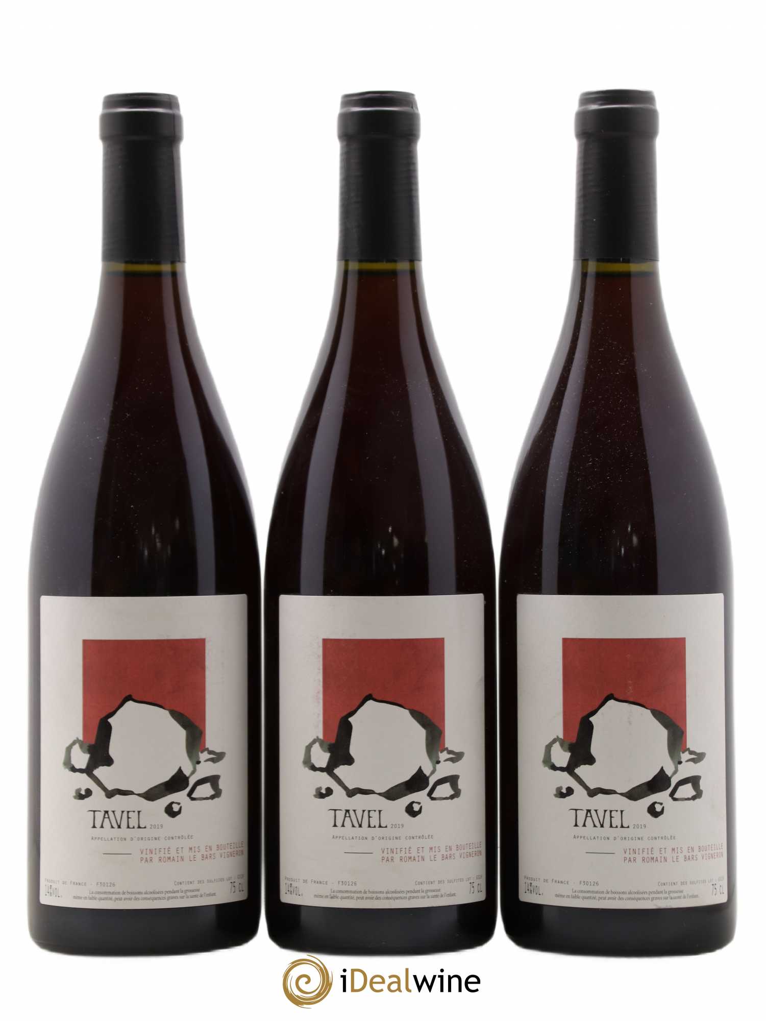 Tavel Romain Le Bars 2019 - Lot de 3 bouteilles - 0