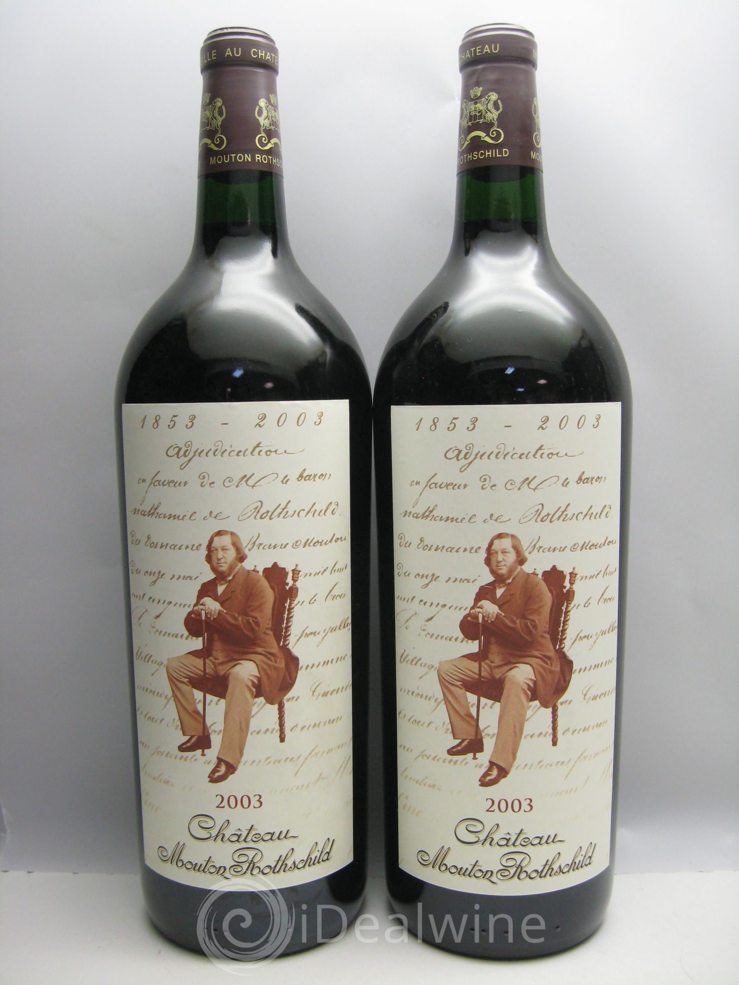 Château Mouton Rothschild 1er Grand Cru Classé 2003 - Lot de 6 magnums - 0
