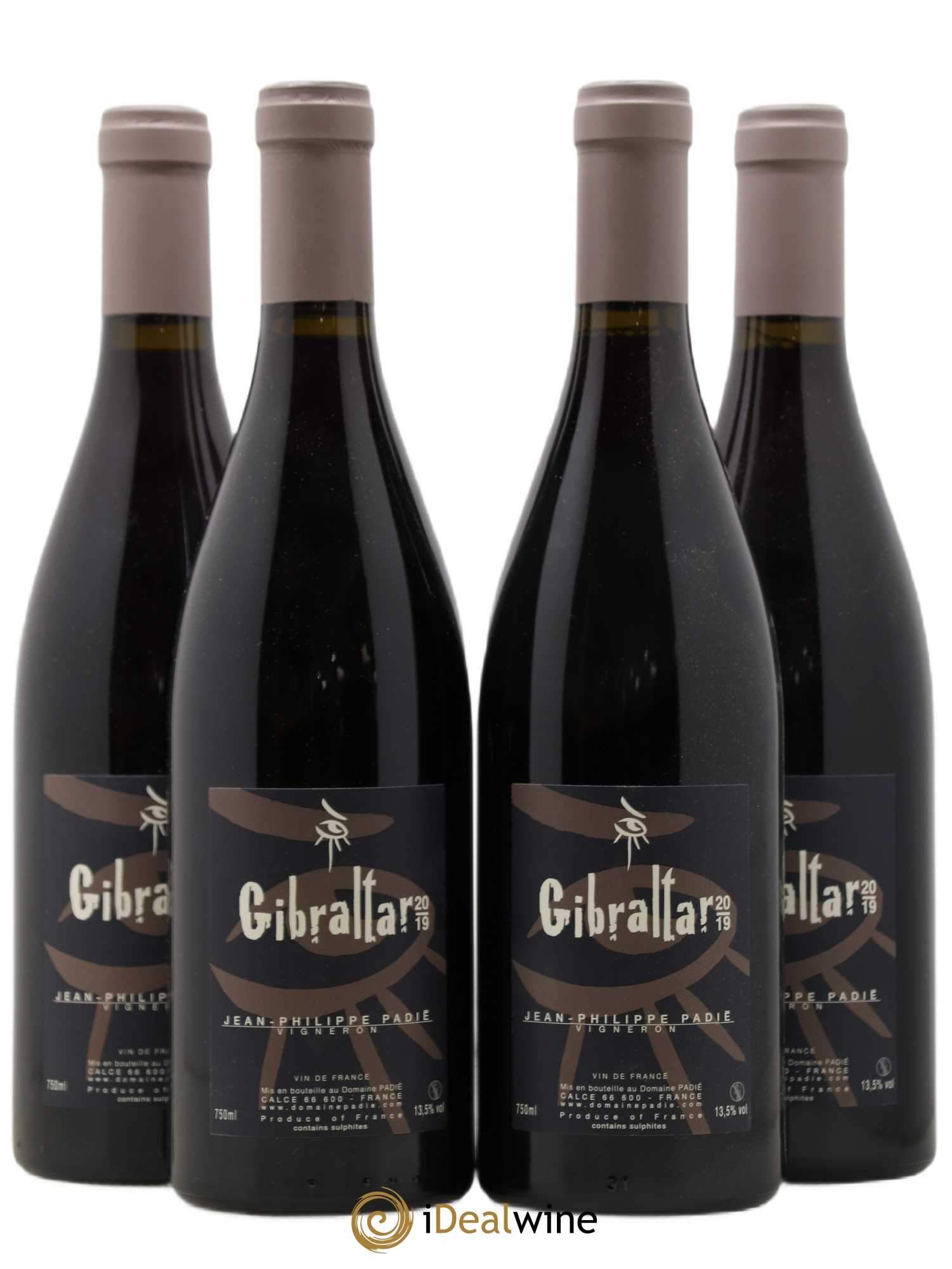 Vin de France Gibraltar Jean-Philippe Padié 2019 - Lot of 4 bottles - 0