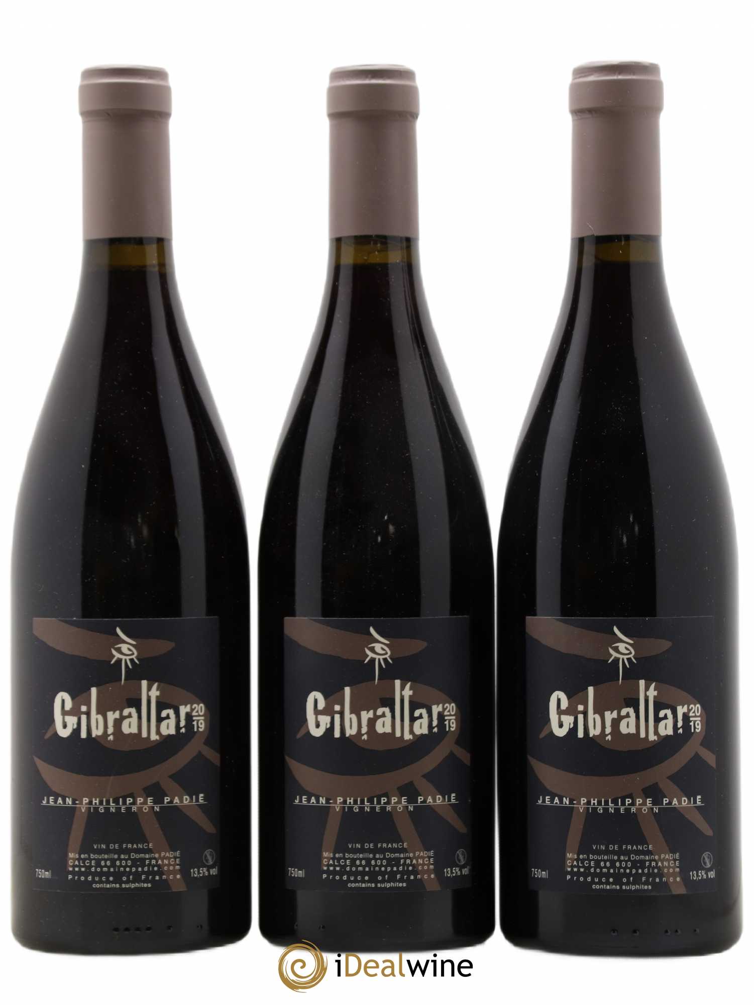 Vin de France Gibraltar Jean-Philippe Padié 2019 - Posten von 3 Flaschen - 0